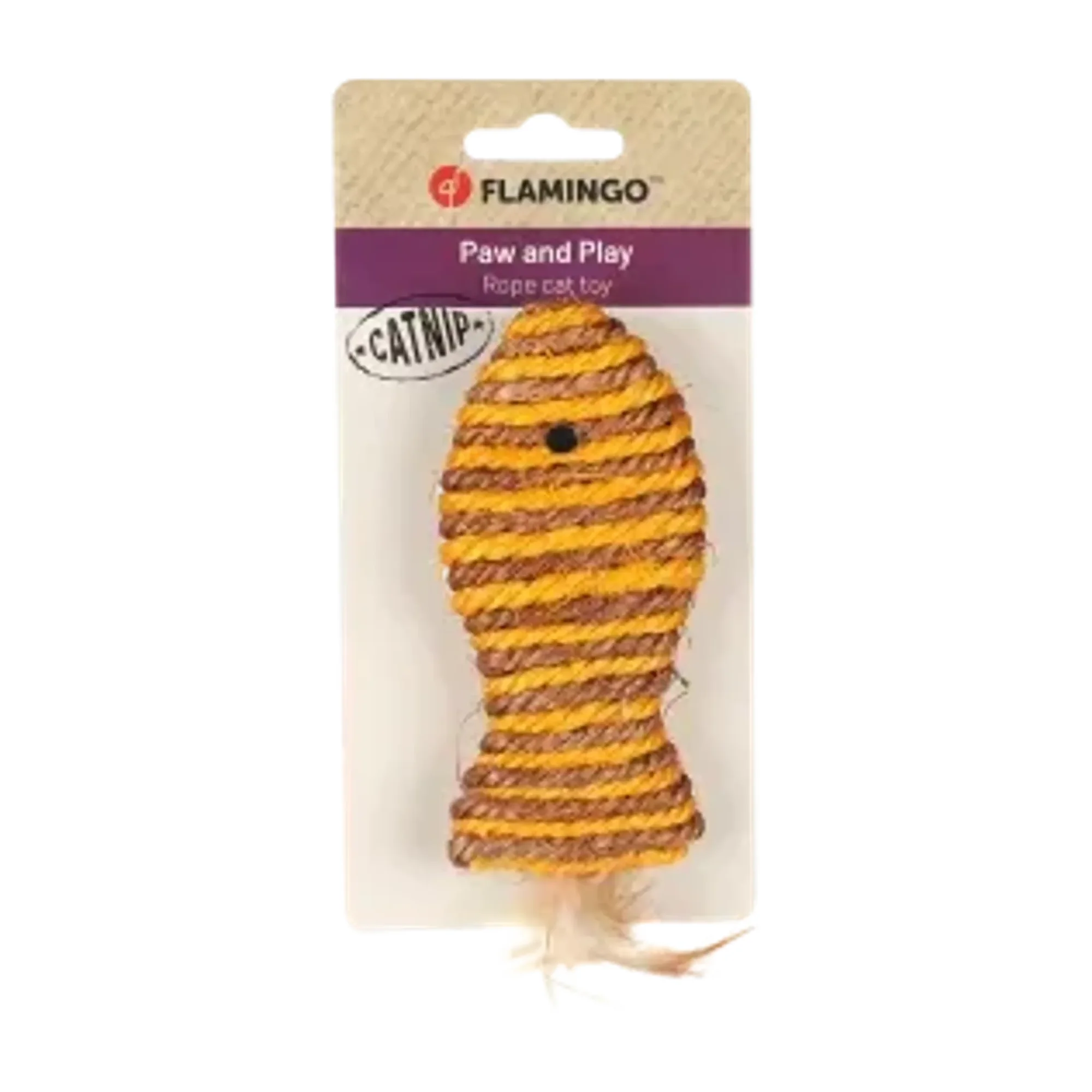 Flamingo Justo Hasır Balık Kedi Oyuncağı