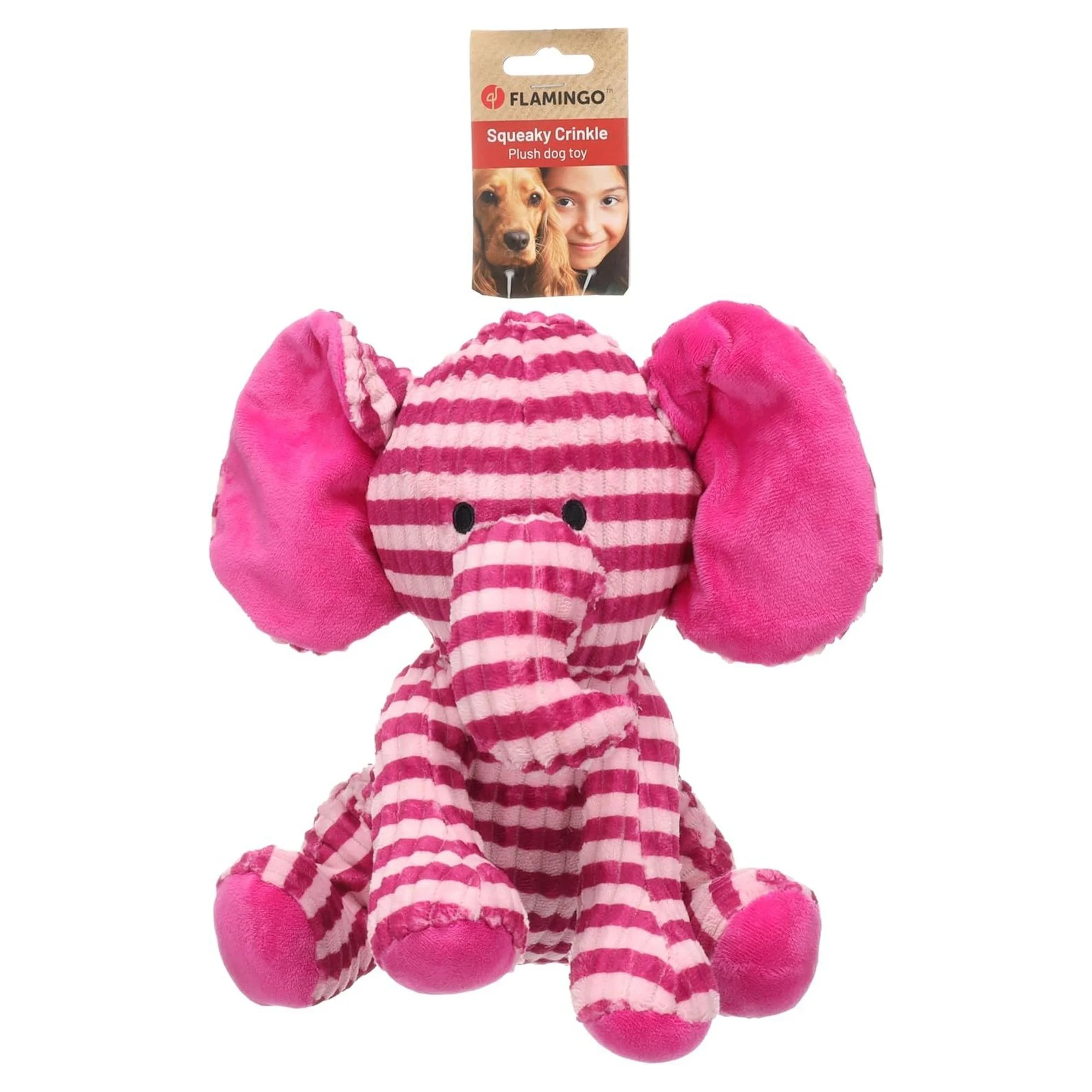 Flamingo Azor Pembe Peluş Fil Köpek Oyuncağı