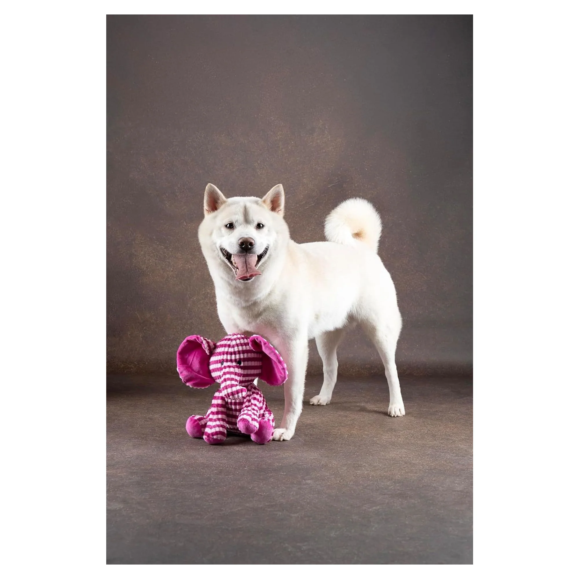Flamingo Azor Pembe Peluş Fil Köpek Oyuncağı — Fare & Peluş Oyuncaklar, 150 g — Görsel 4