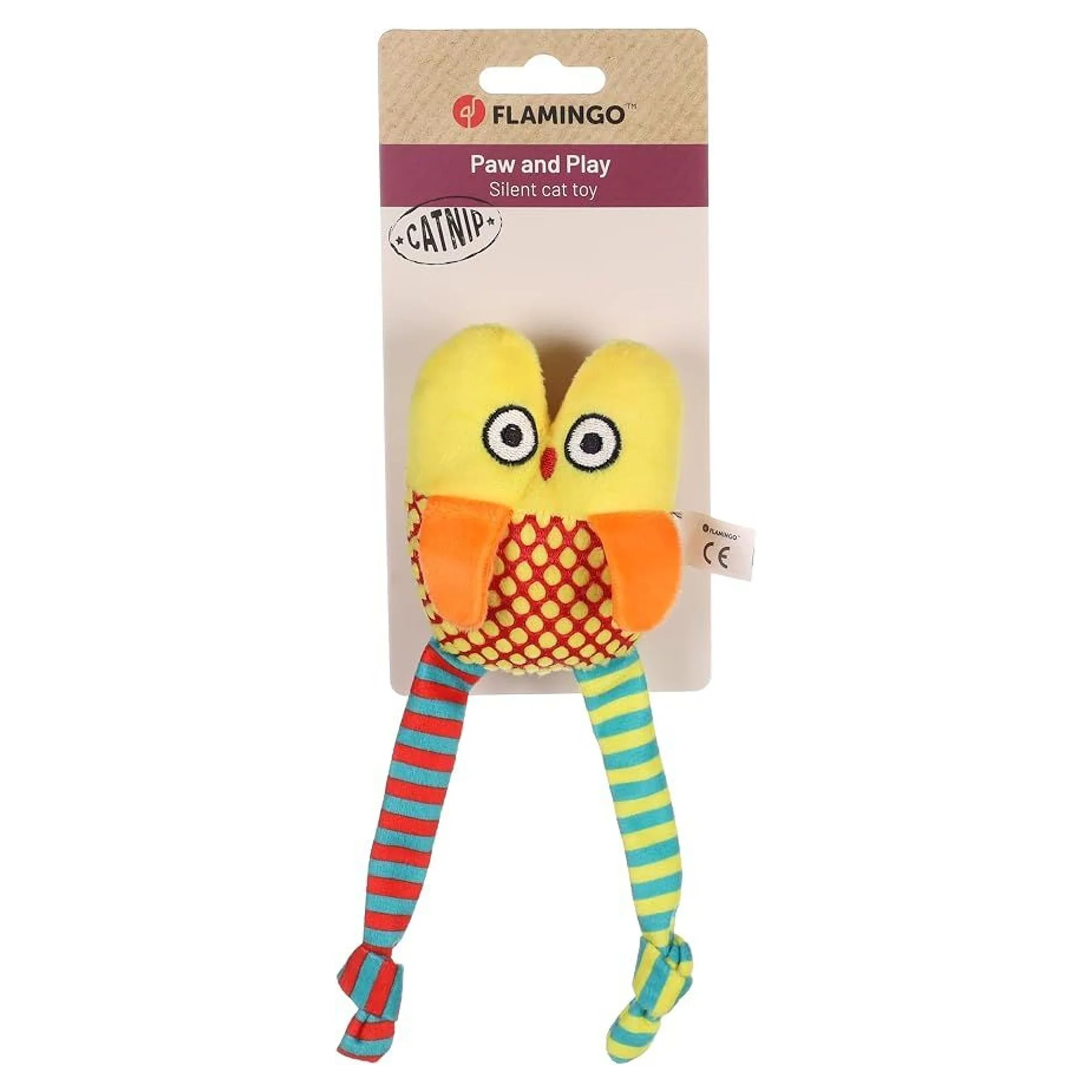 Flamingo Raibo Baykuş Kedi Naneli Oyuncak — Kedi Naneli Oyuncaklar (Catnip), 55 g — Görsel 2