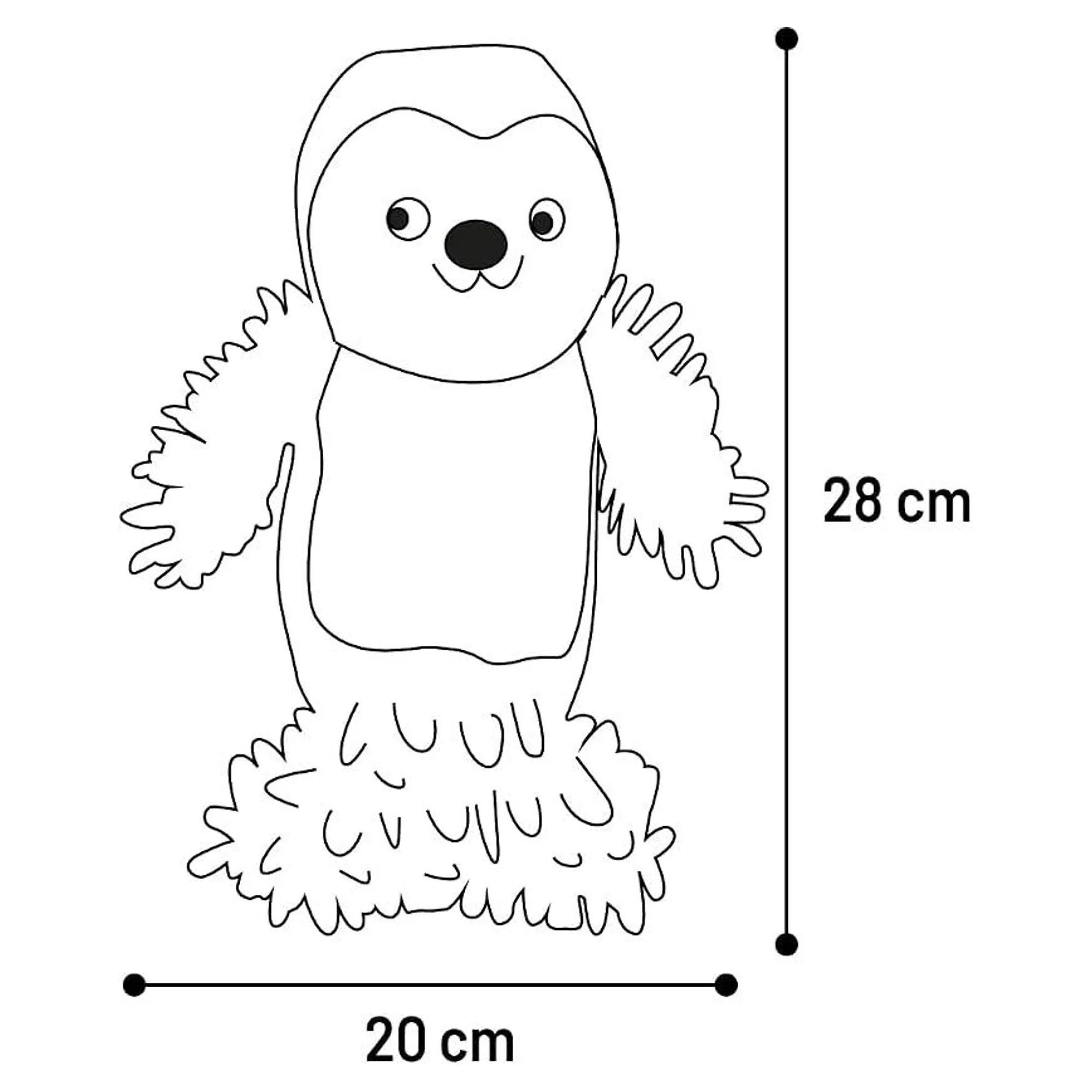 Flamingo Kumaş Fok Köpek Oyuncağı - Gri — Kumaş ve Peluş Oyuncaklar, 150 g — Görsel 3