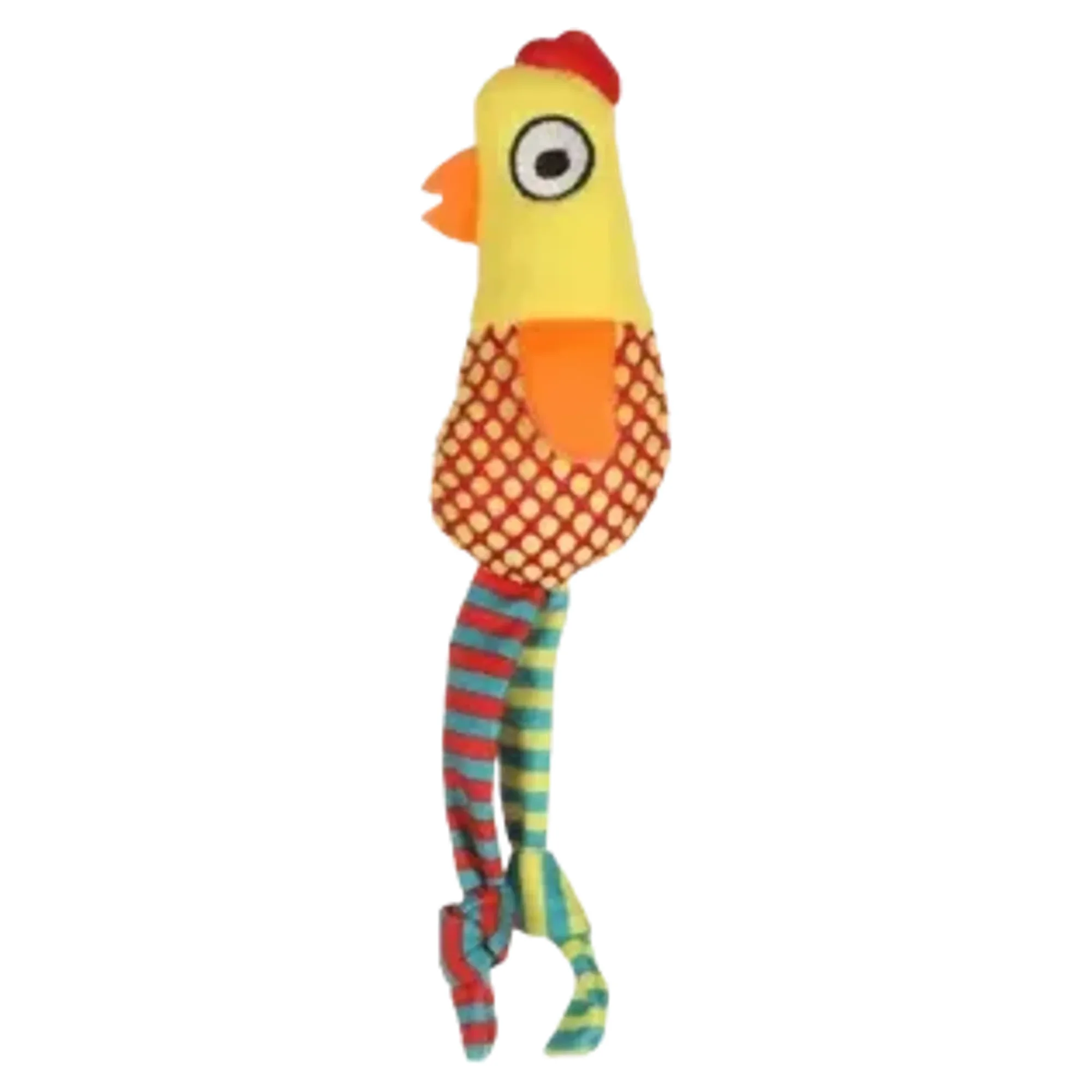 Flamingo Raibo Catnipli Renkli Kumaş Tavuk Kedi Oyuncağı Sarı