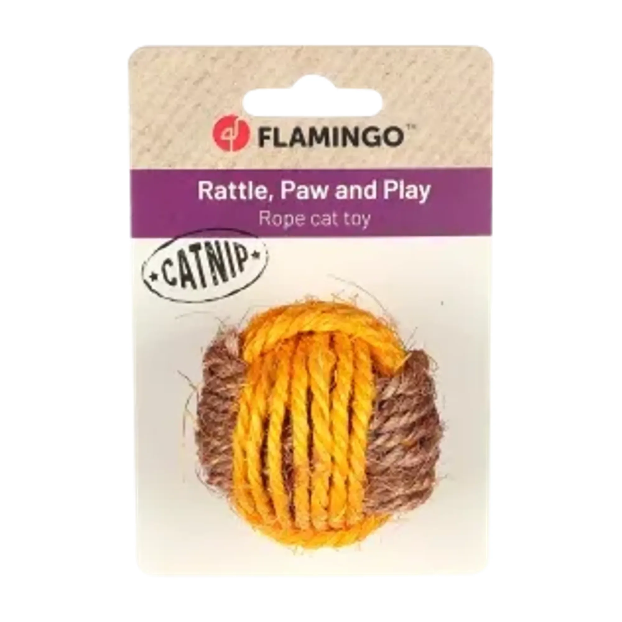 Flamingo Justo Hasır Düğümlü Kedi Top Oyuncak