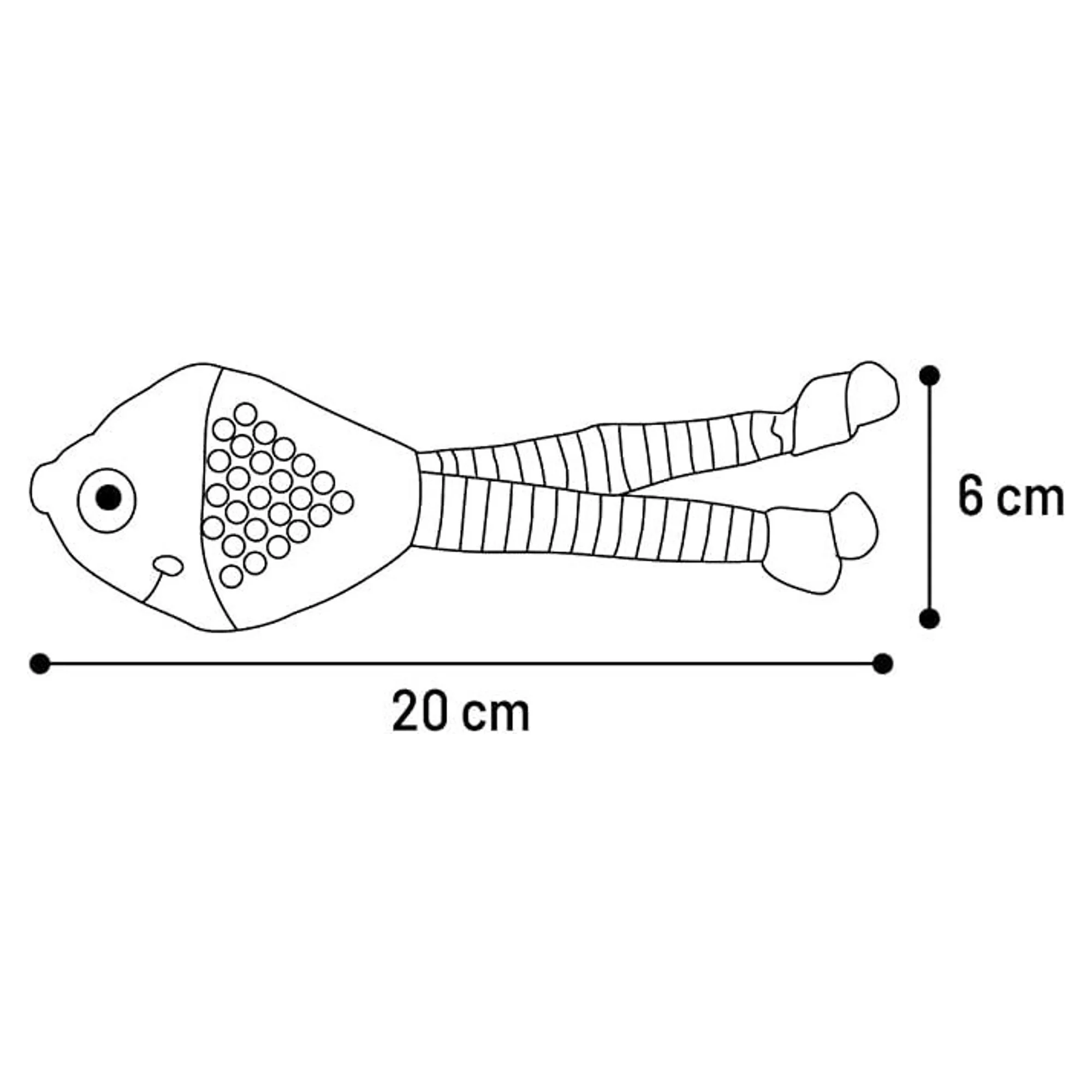 Flamingo Raibo Catnipli Renkli Kumaş Kedi Oyuncağı — Kedi Naneli Oyuncaklar (Catnip), 50 g — Görsel 3
