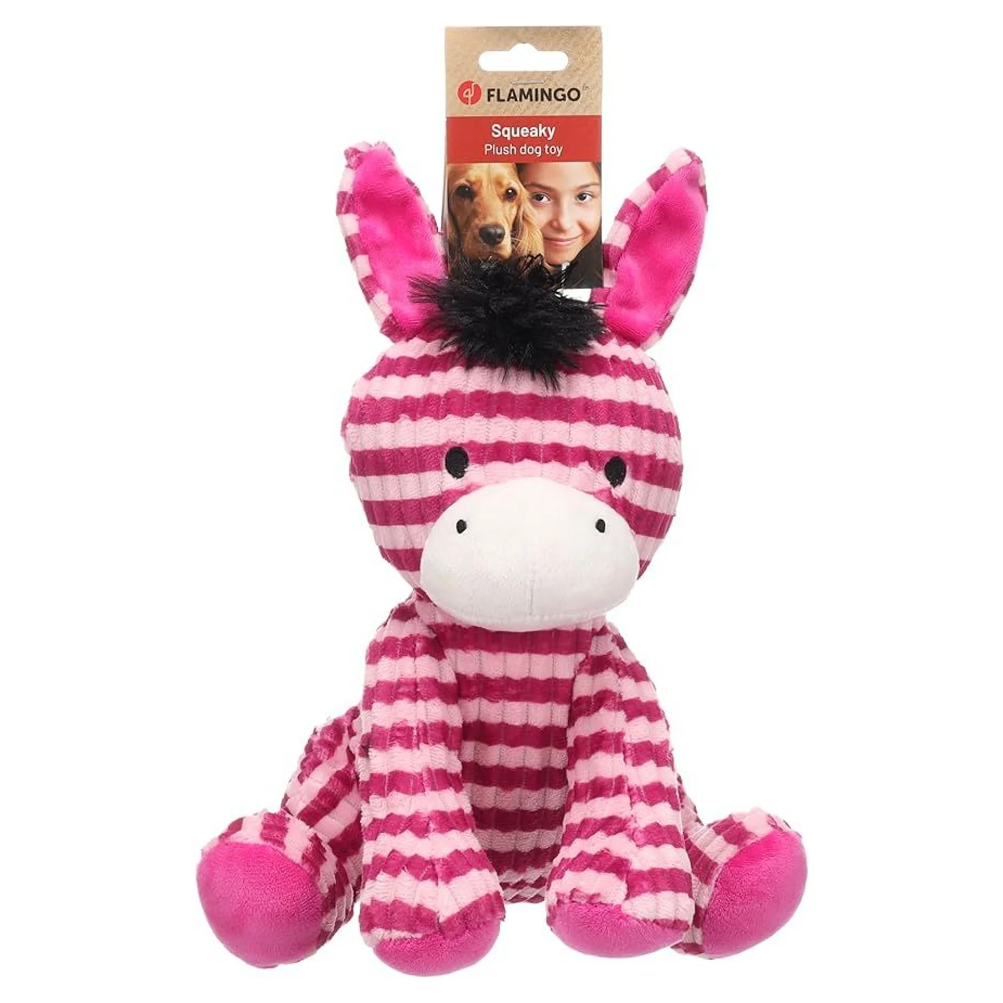 Flamingo Azor Pembe Peluş Eşek Köpek Oyuncağı