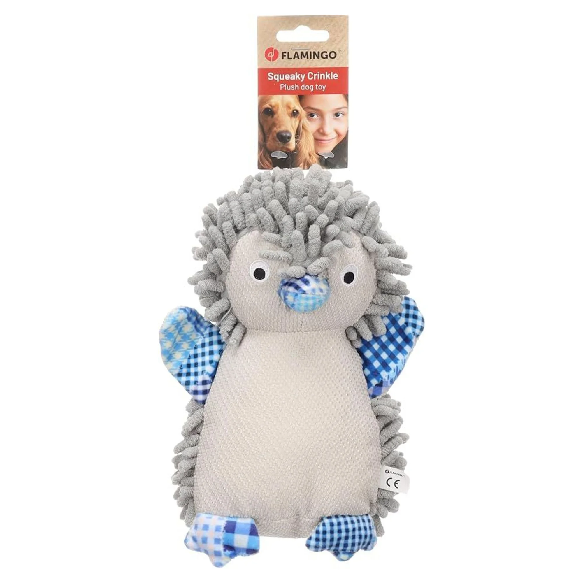Flamingo Gwido Kumaş Penguen Kedi Oyuncağı Gri — Fare & Peluş Oyuncaklar, 250 g — Görsel 2