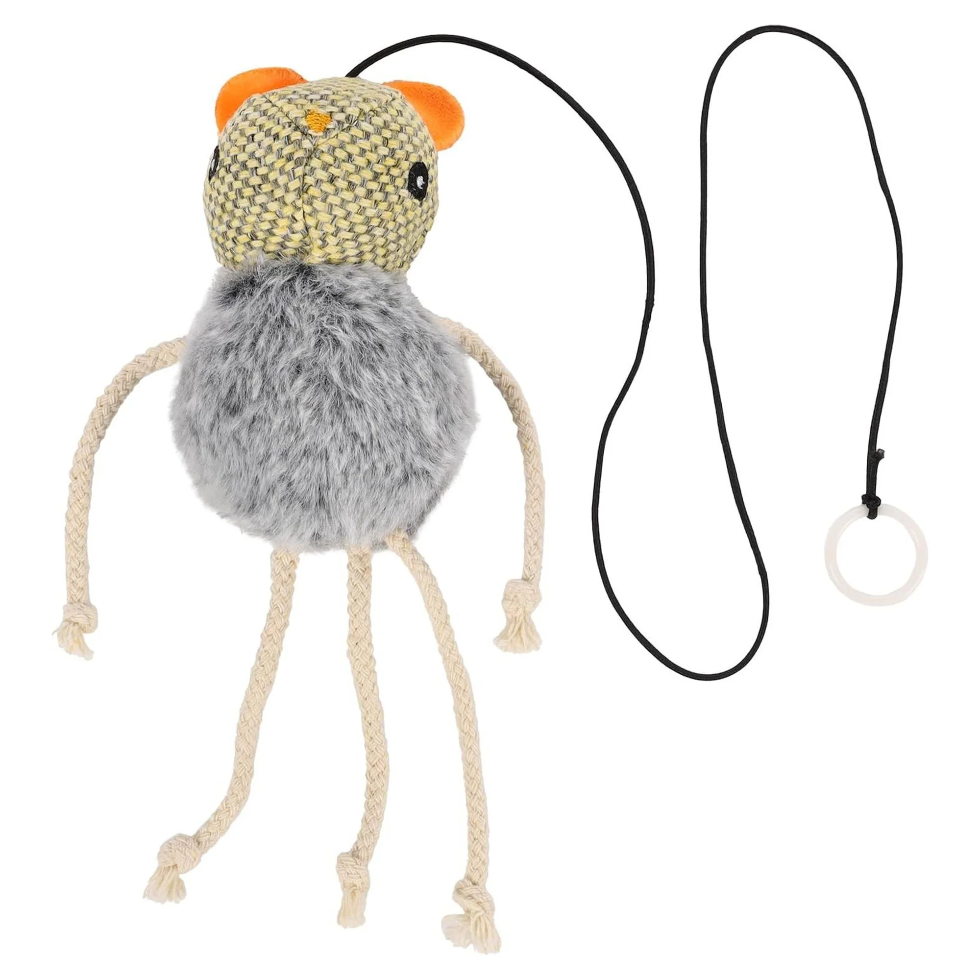 Flamingo Jarge İpli Catnipli Peluş Fare Kedi Oyuncağı