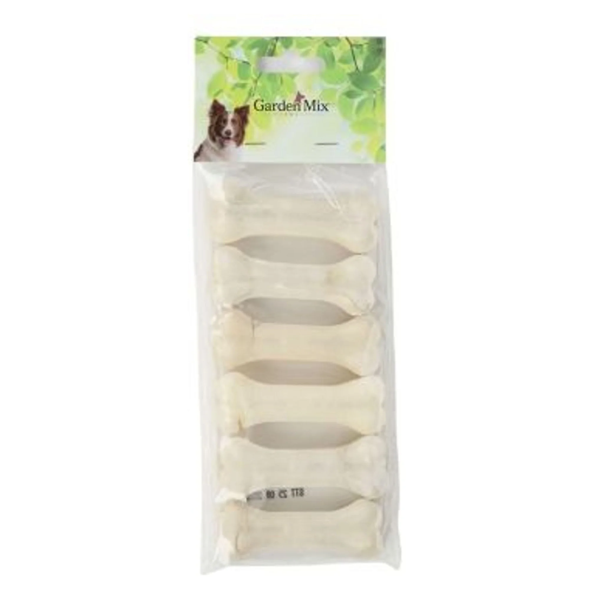 Garden Mix Sütlü Deri Köpek Ödül Kemiği 6'lı 8 CM 20-25 G