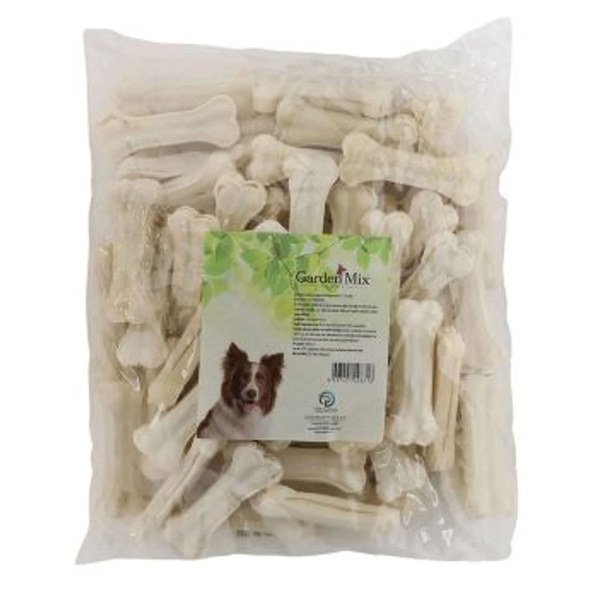 Garden Mix Sütlü Deri Köpek Ödül Kemiği 8 cm 50'li Paket 20-25 G
