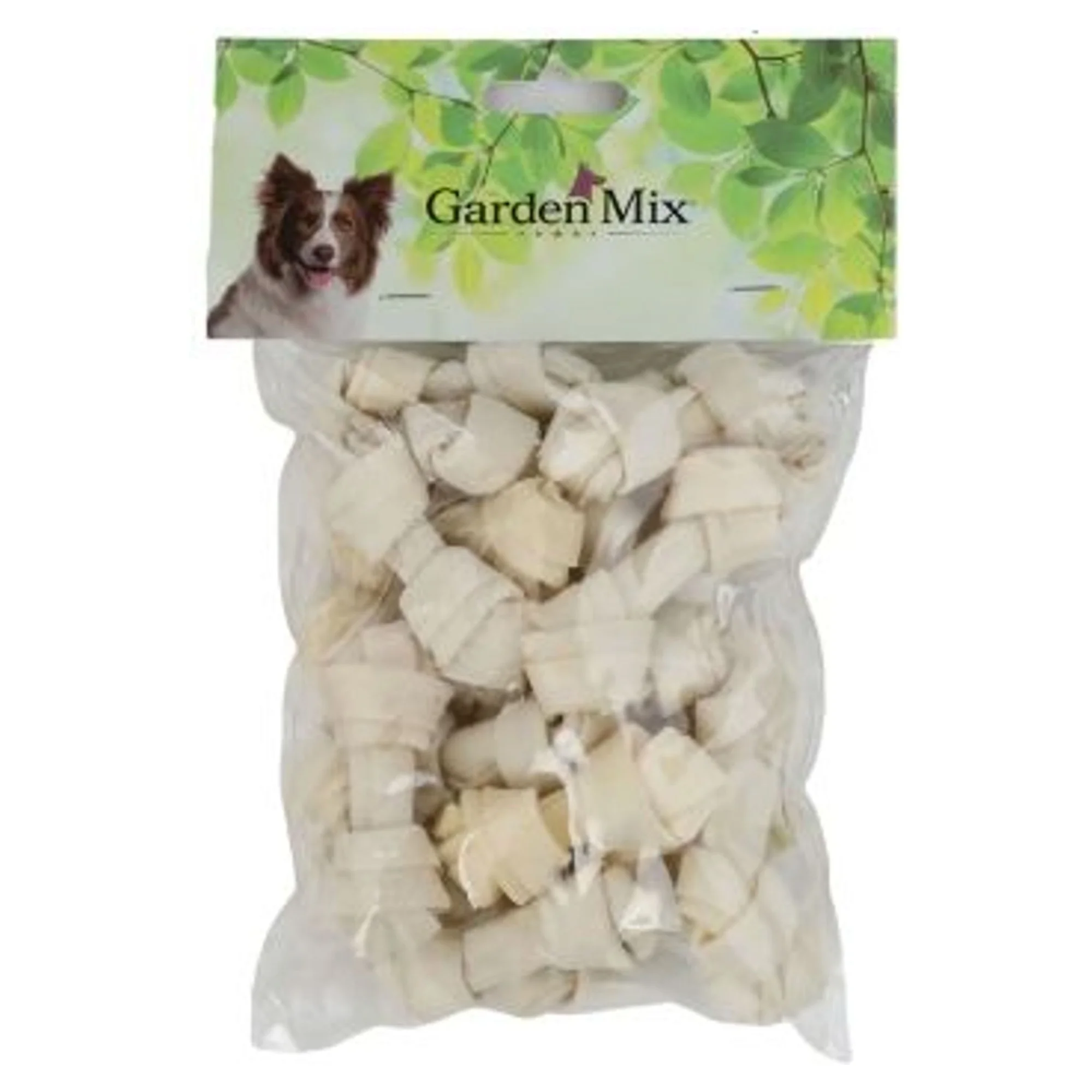 Garden Mix Beyaz Düğümlü Deri Kemik Köpek Ödül Maması 20'li