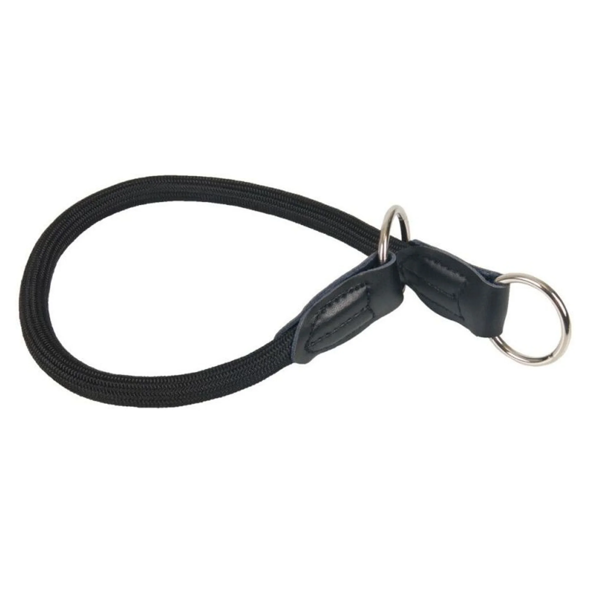 Karlie İkili Deri Eğitim Uzatma Siyah Köpek Tasması 200 CM x 18 MM