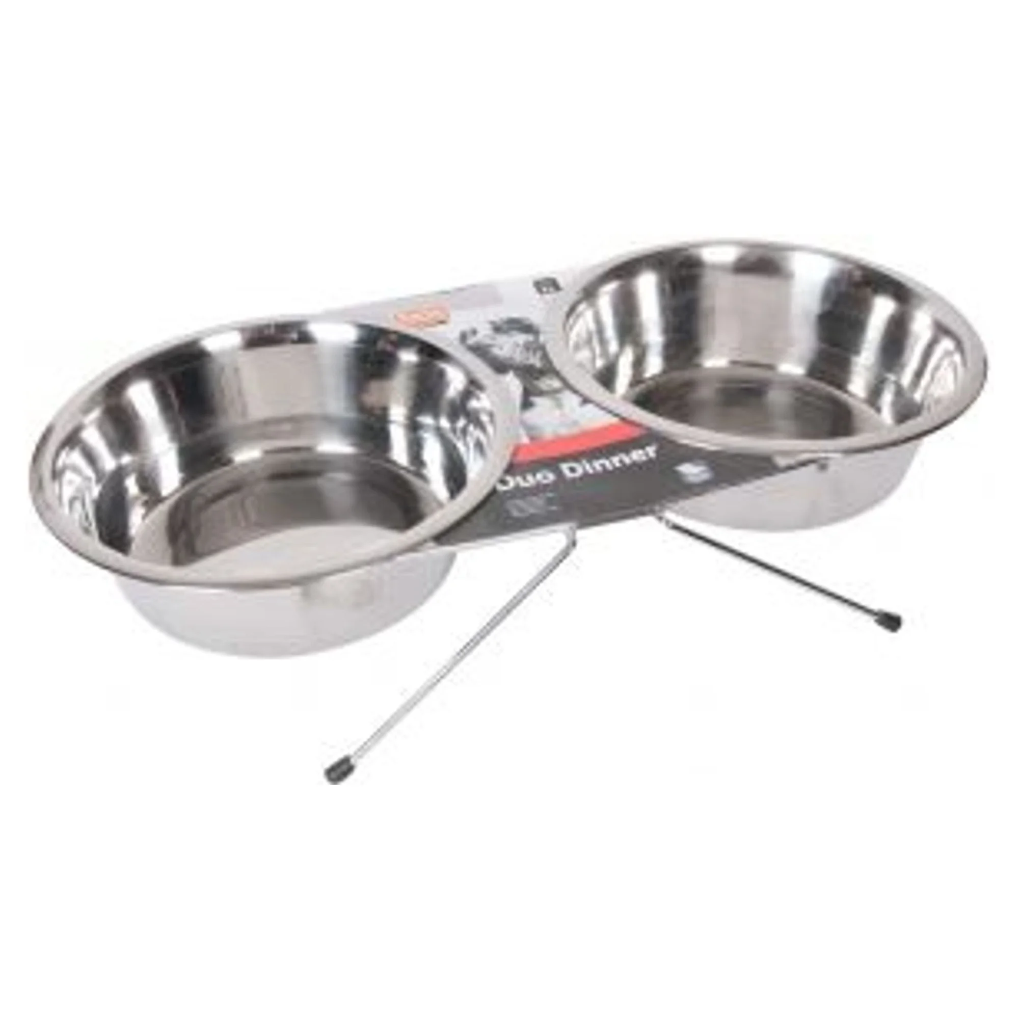 Karlie İkili Çelik Köpek Mama ve Su Kabı 2x2500 mL