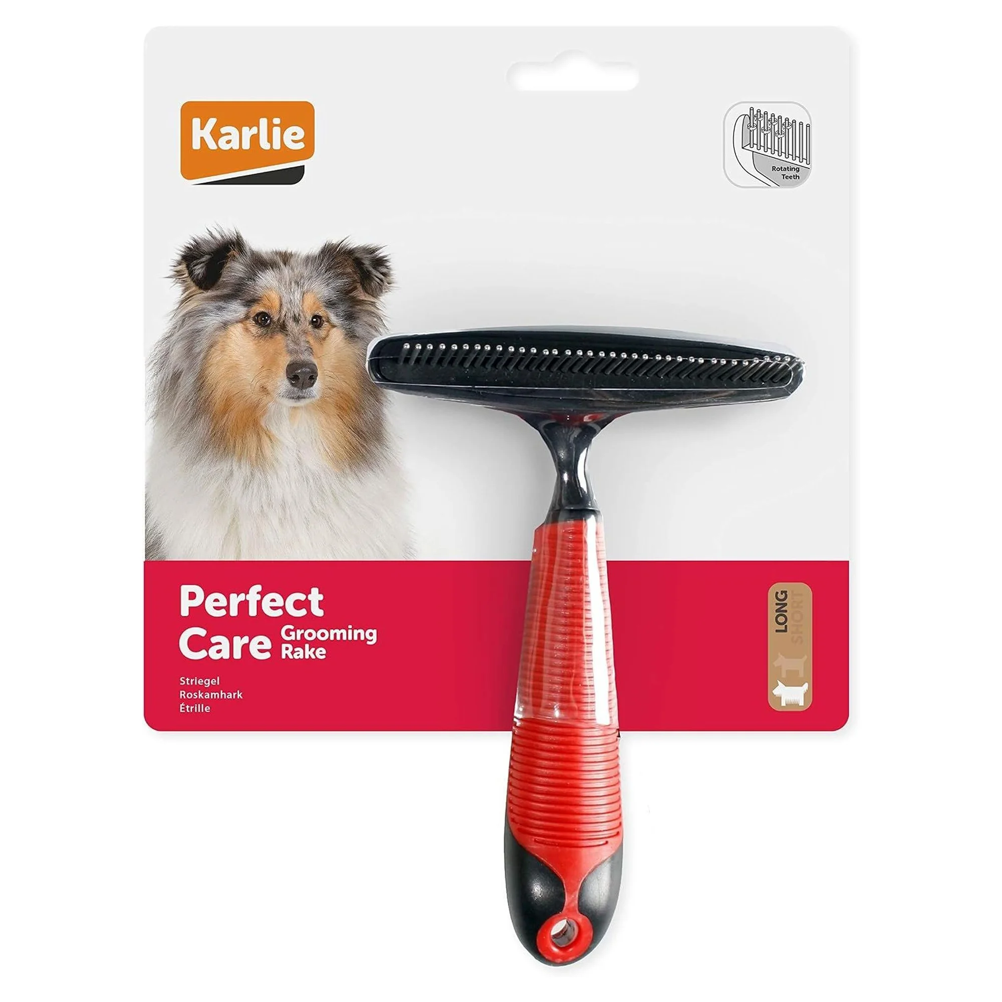 Karlie Kıtık Açıcı Sık Dişli Köpek Fırçası 16x11x5 CM — Taraklar ve Fırçalar, 140 g — Görsel 2