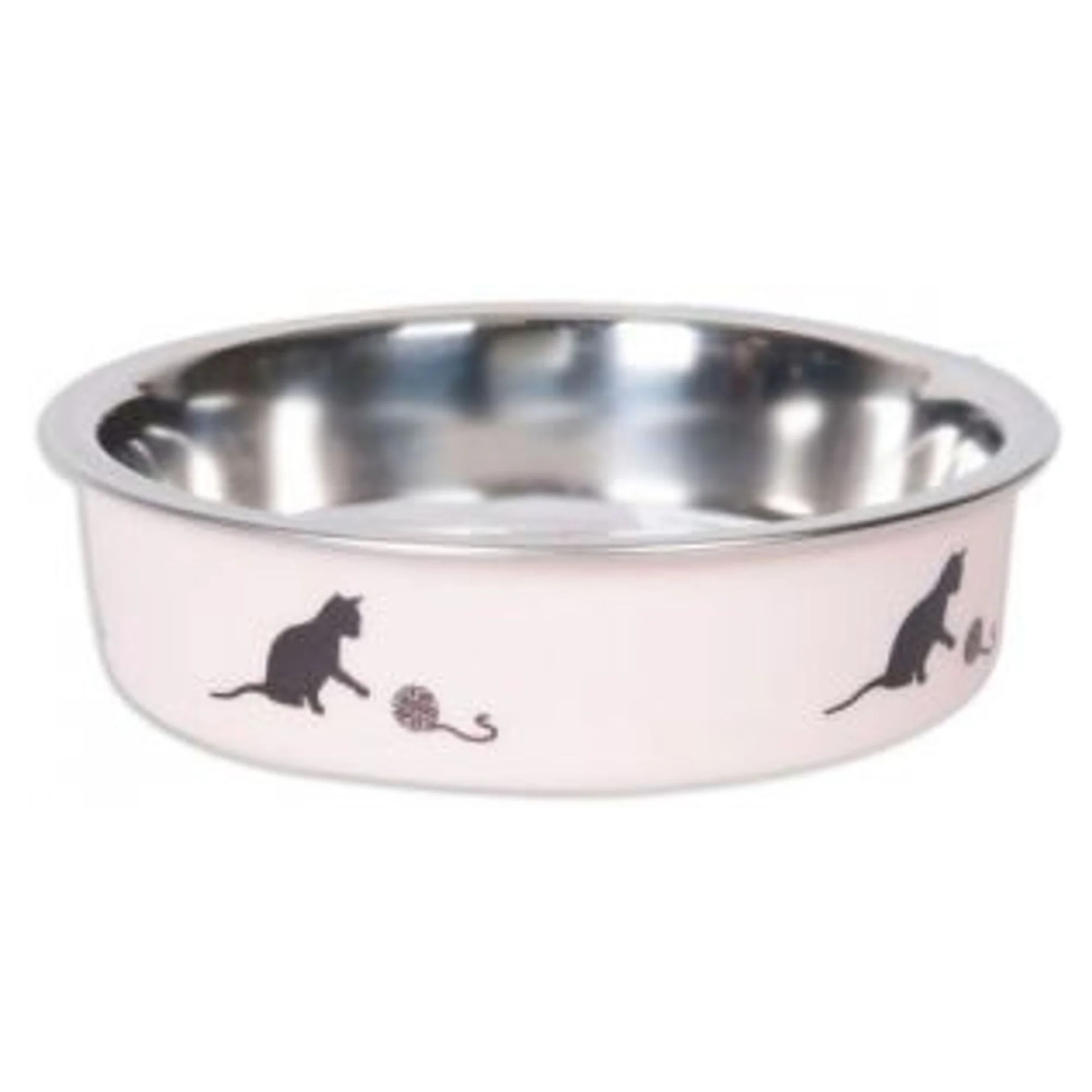 Karlie Çelik Kedi Mama Kabı Pembe 160 mL