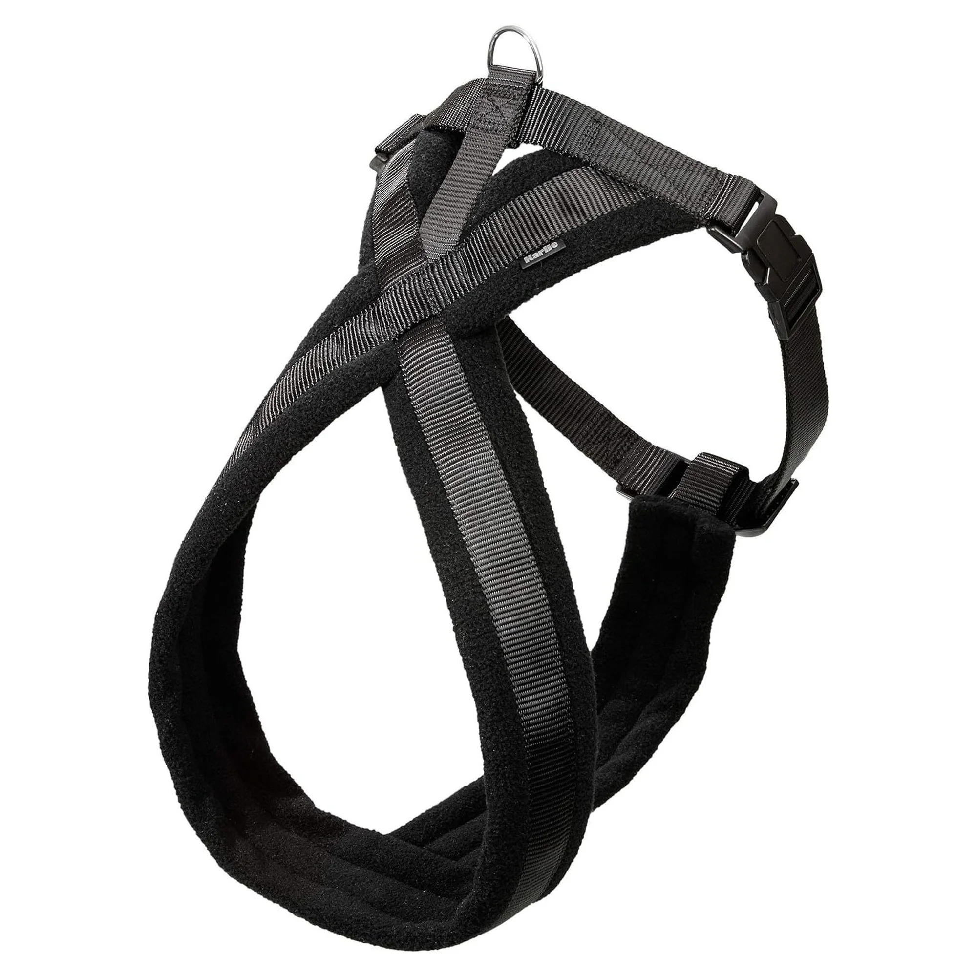Karlie Yumuşak Siyah Göğüs Tasması 42-50 CM