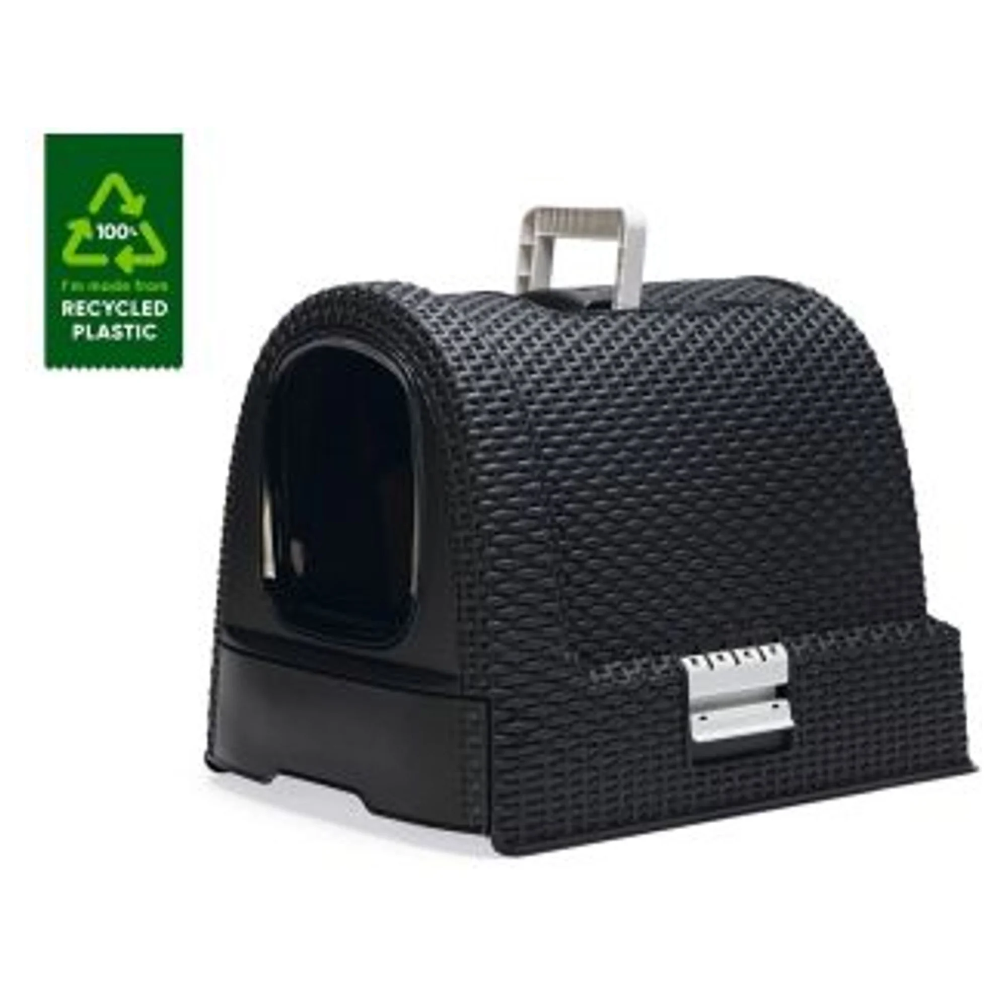 Karlie Plastik Kedi Tuvaleti Antrasit 51x38,5x39 CM