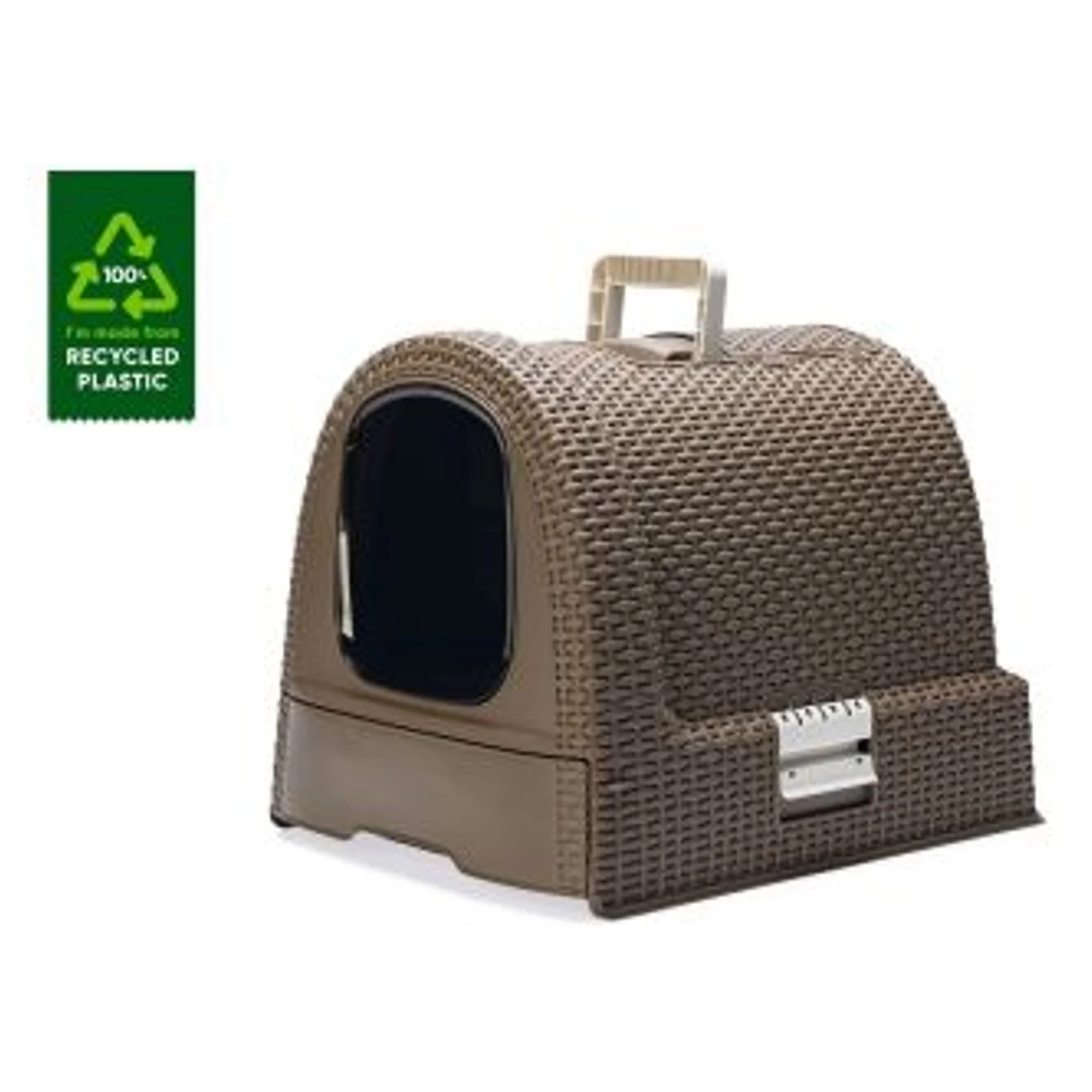 Karlie Plastik Kahverengi Kedi Tuvaleti 51x38.5 CM