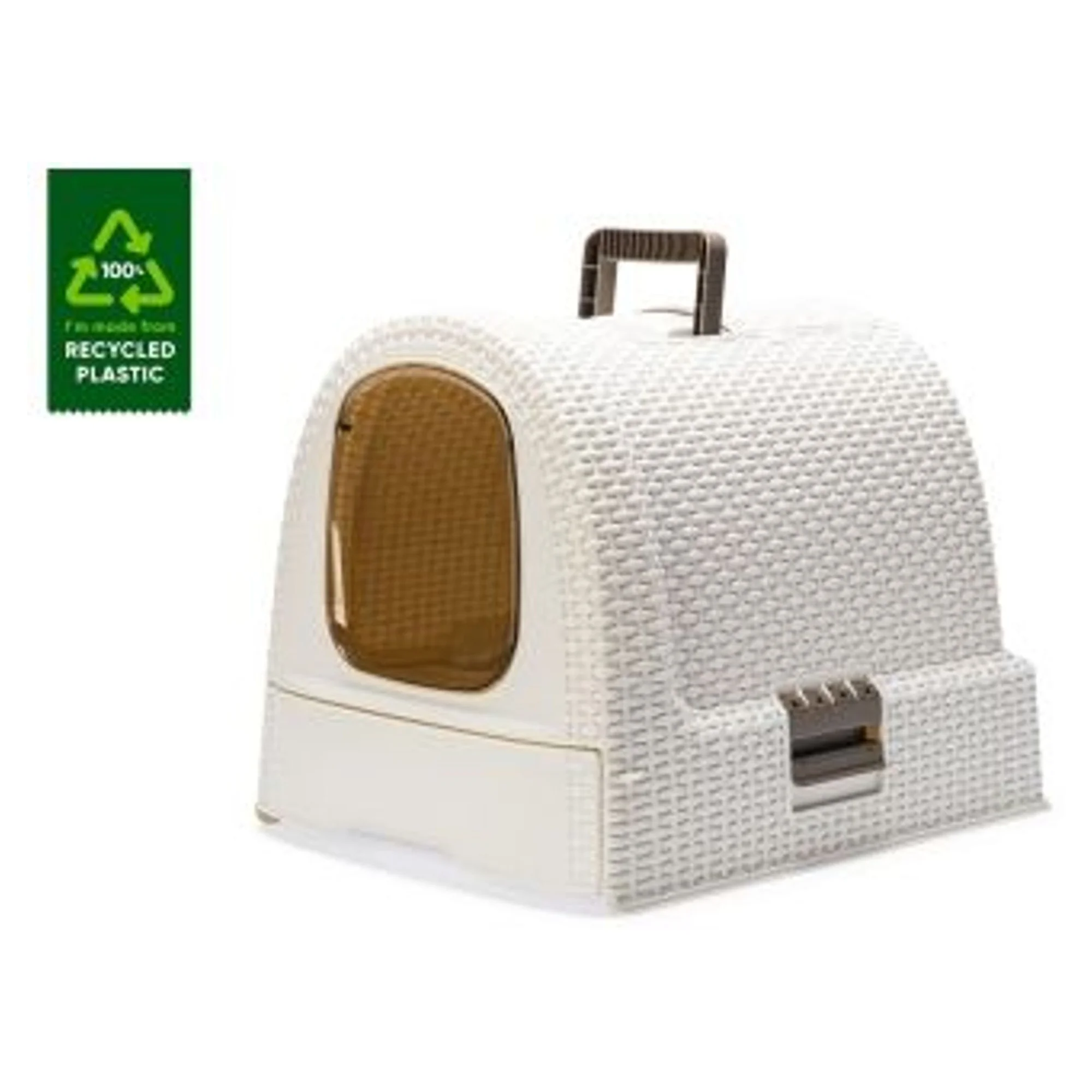 Karlie Plastik Kedi Tuvaleti Beyaz 51x38,5x39,5 CM