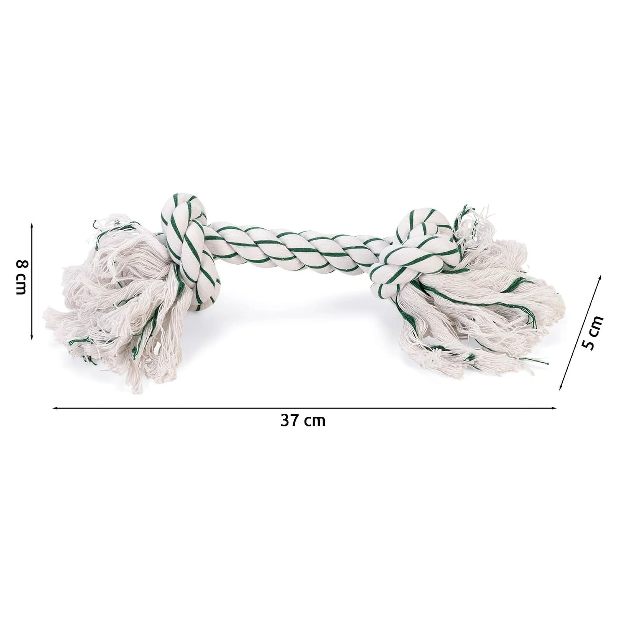 Karlie Naneli Beyaz-Yeşil Stres Diş İpi 37 CM — Diş İpleri, 270 g — Görsel 3