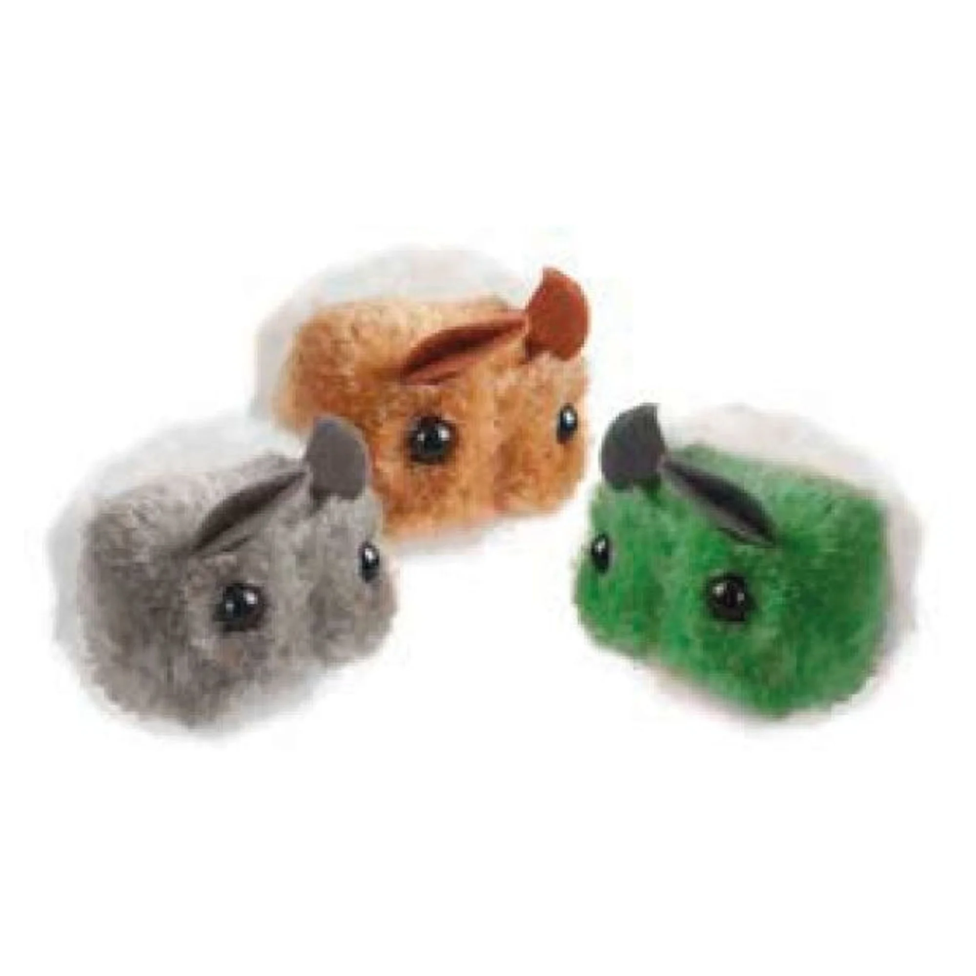 Karlie Titreyen Karışık Renkli Peluş Fare Kedi Oyuncağı 7x5x4 CM