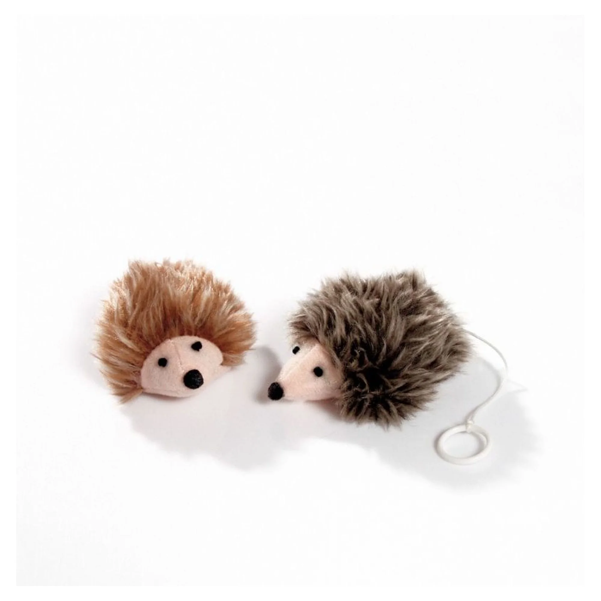 Karlie Titreyen Kahverengi Peluş Kirpi Kedi Oyuncağı 8x6.5x4.5 CM