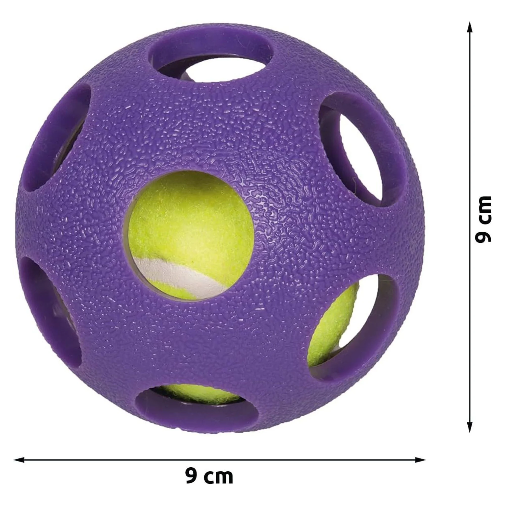Karlie TPR Asteroit Köpek Oyun Topu 9 CM — Toplar, 140 g — Görsel 2