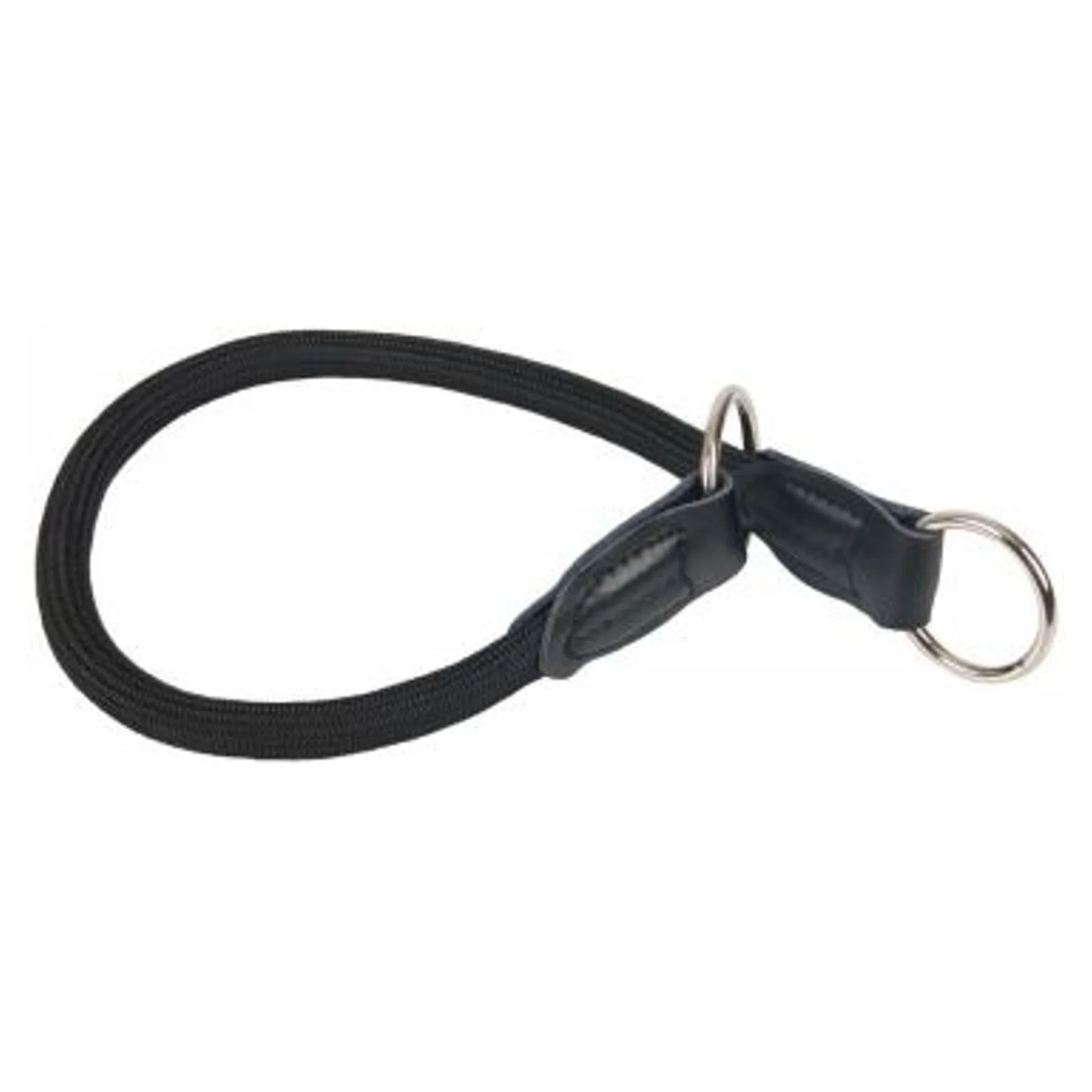 Karlie Suni Deri Siyah Eğitim Köpek Tasması 50x1,2 CM