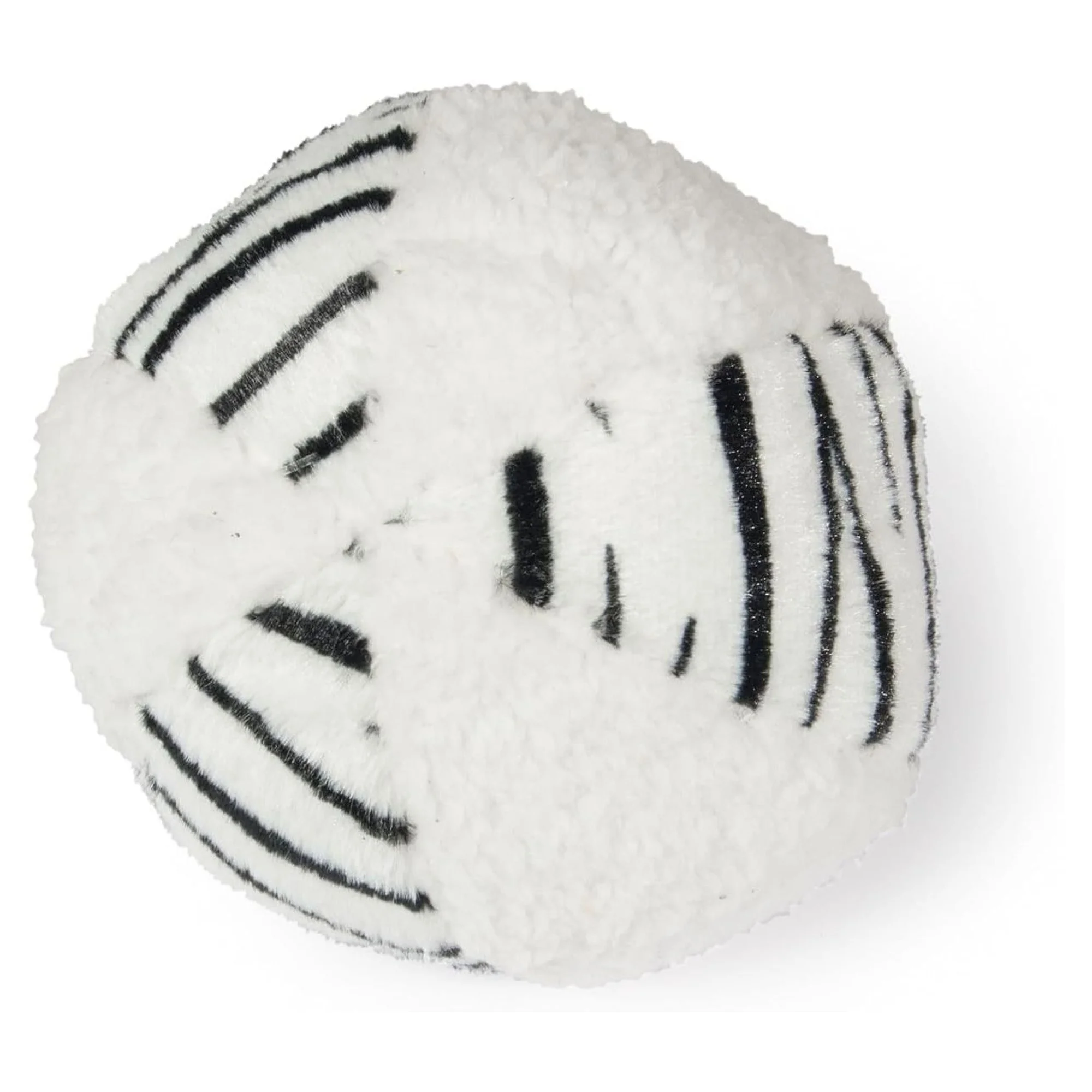 Karlie Beyaz-Siyah Desenli Peluş Top 11 CM