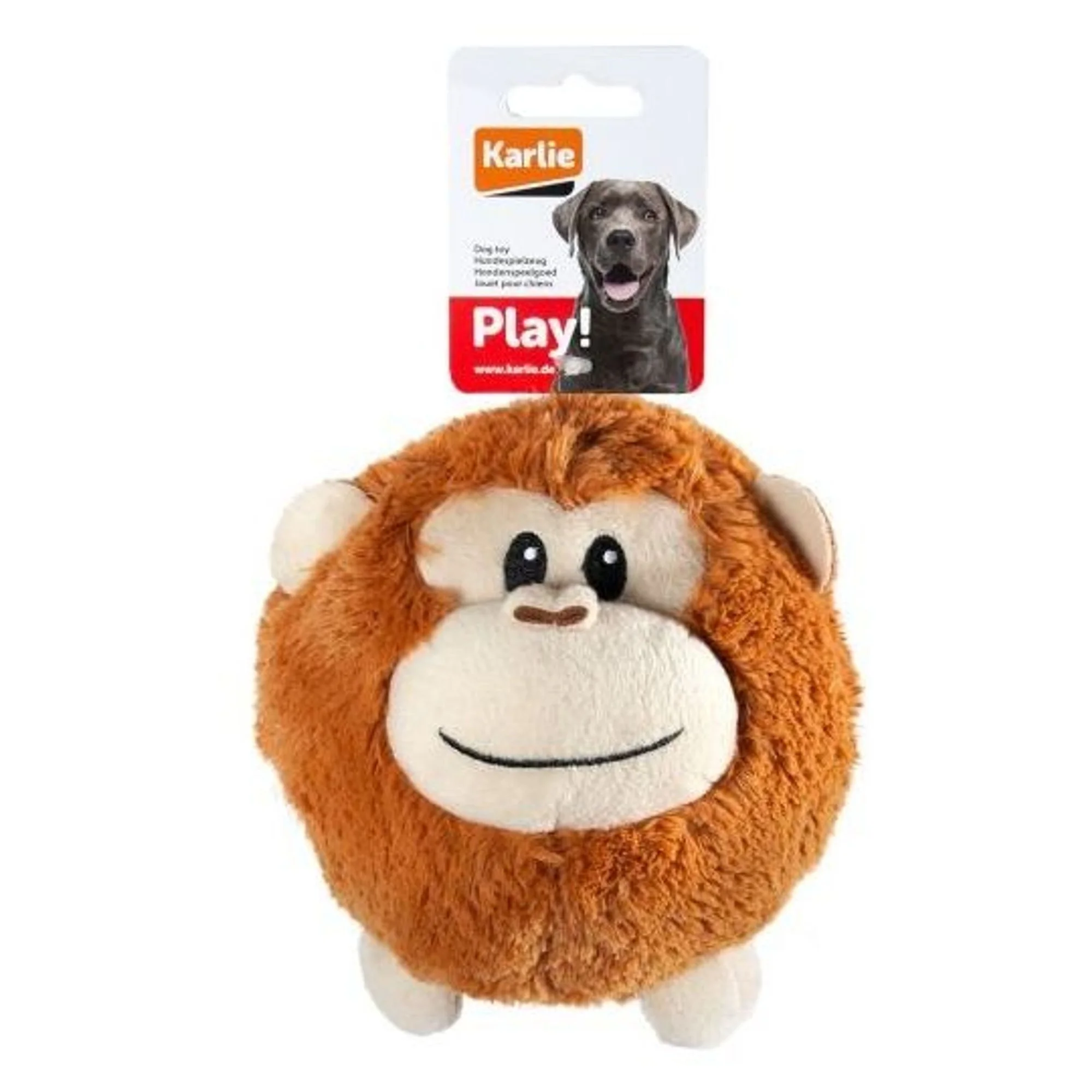 Karlie Peluş Maymun Köpek Oyuncağı 12 CM