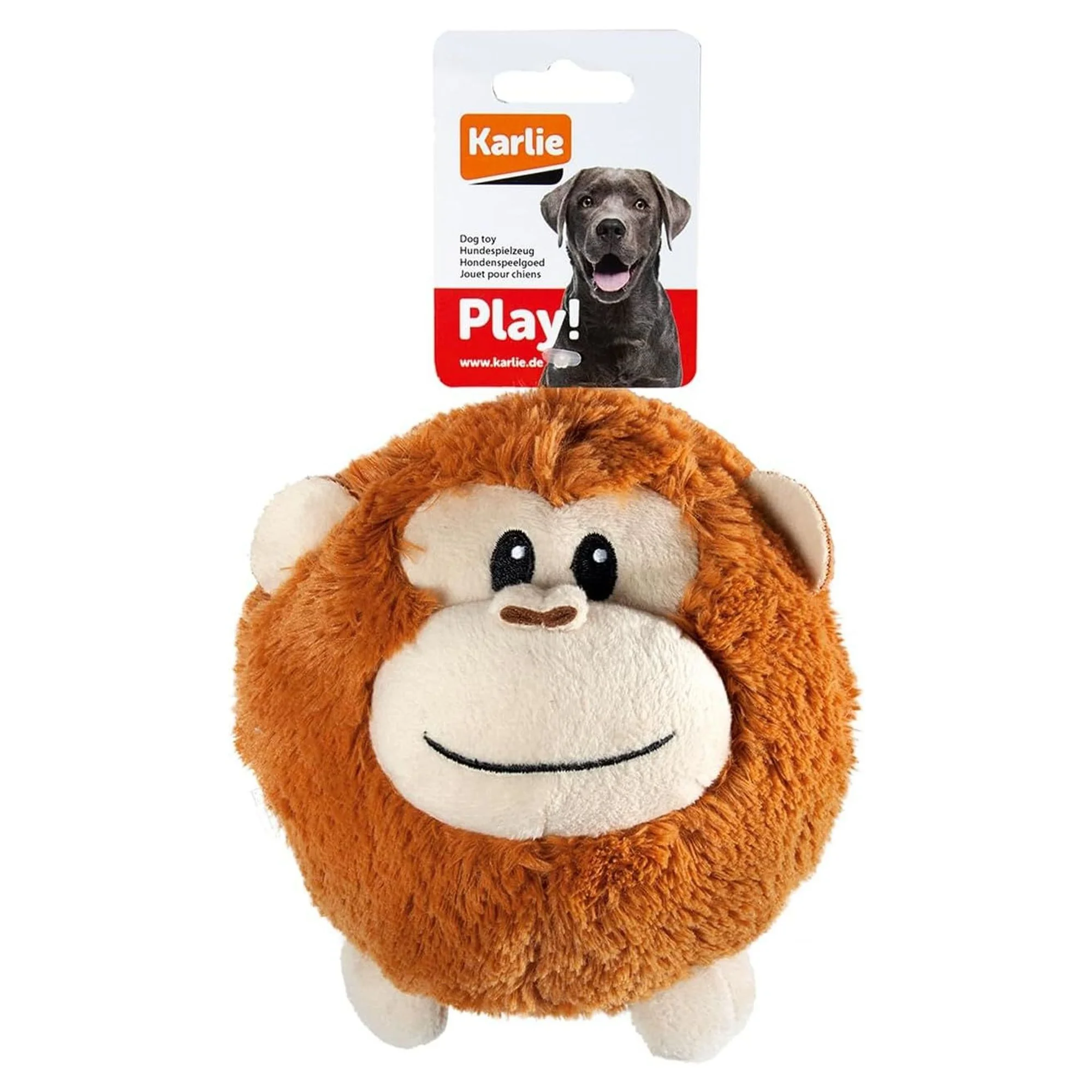 Karlie Peluş Maymun Köpek Oyuncağı 12 CM — Kumaş ve Peluş Oyuncaklar, 130 g — Görsel 3