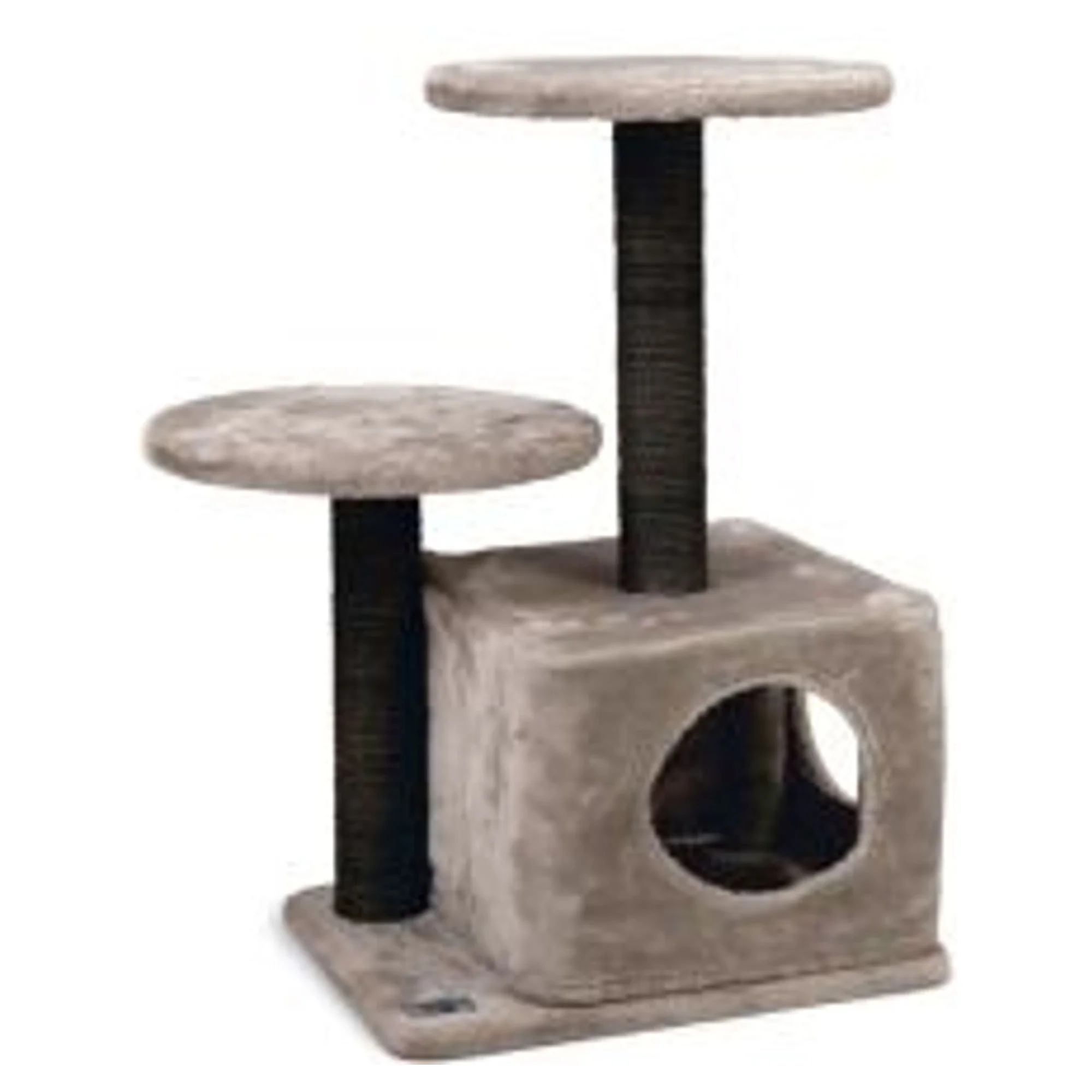 Karlie Katlı Kedi Evi ve Tırmalama Tahtası Gri 45x35x70 CM