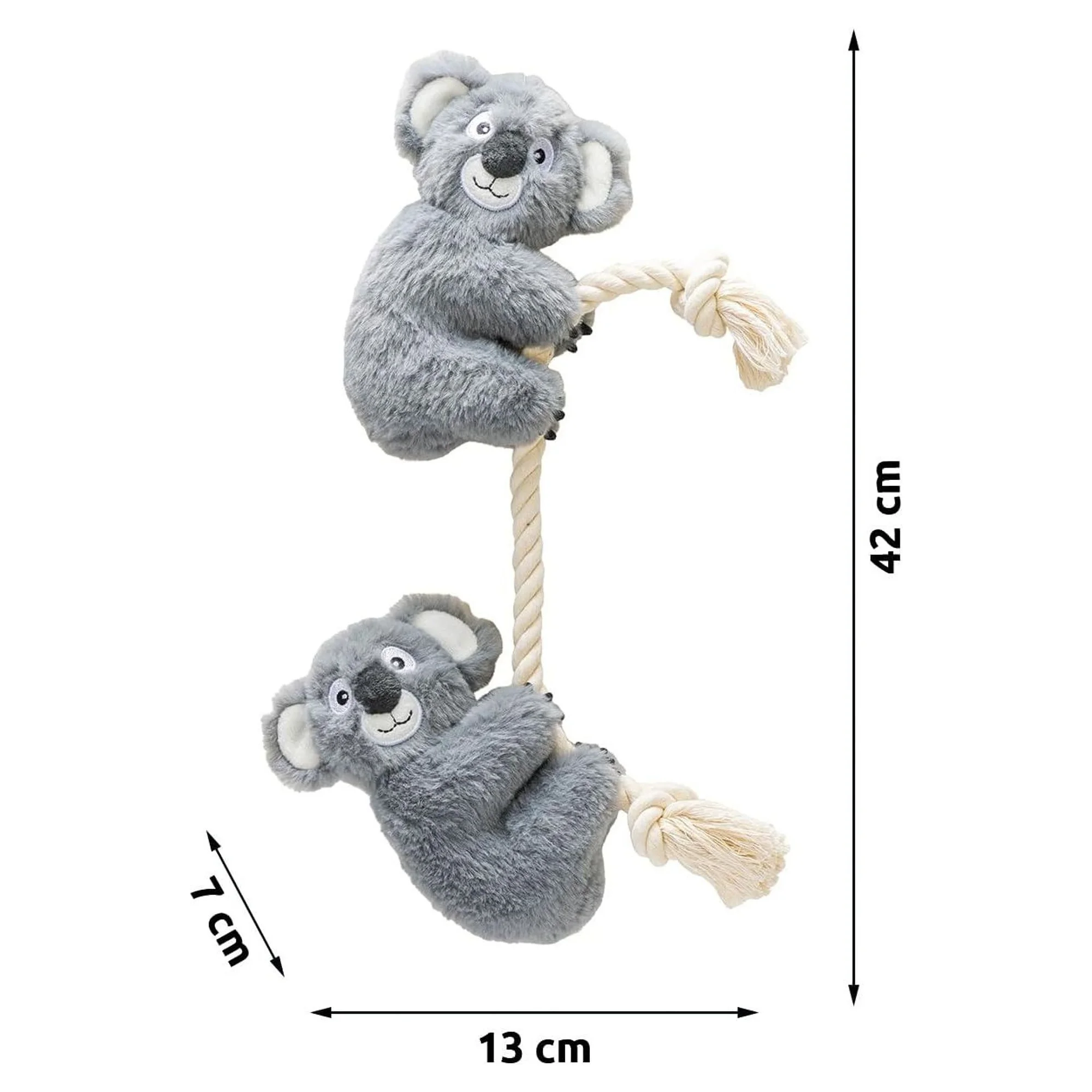 Karlie Koala Figürlü Peluş Evcil Hayvan Oyuncağı — Fare & Peluş Oyuncaklar, 110 g — Görsel 4