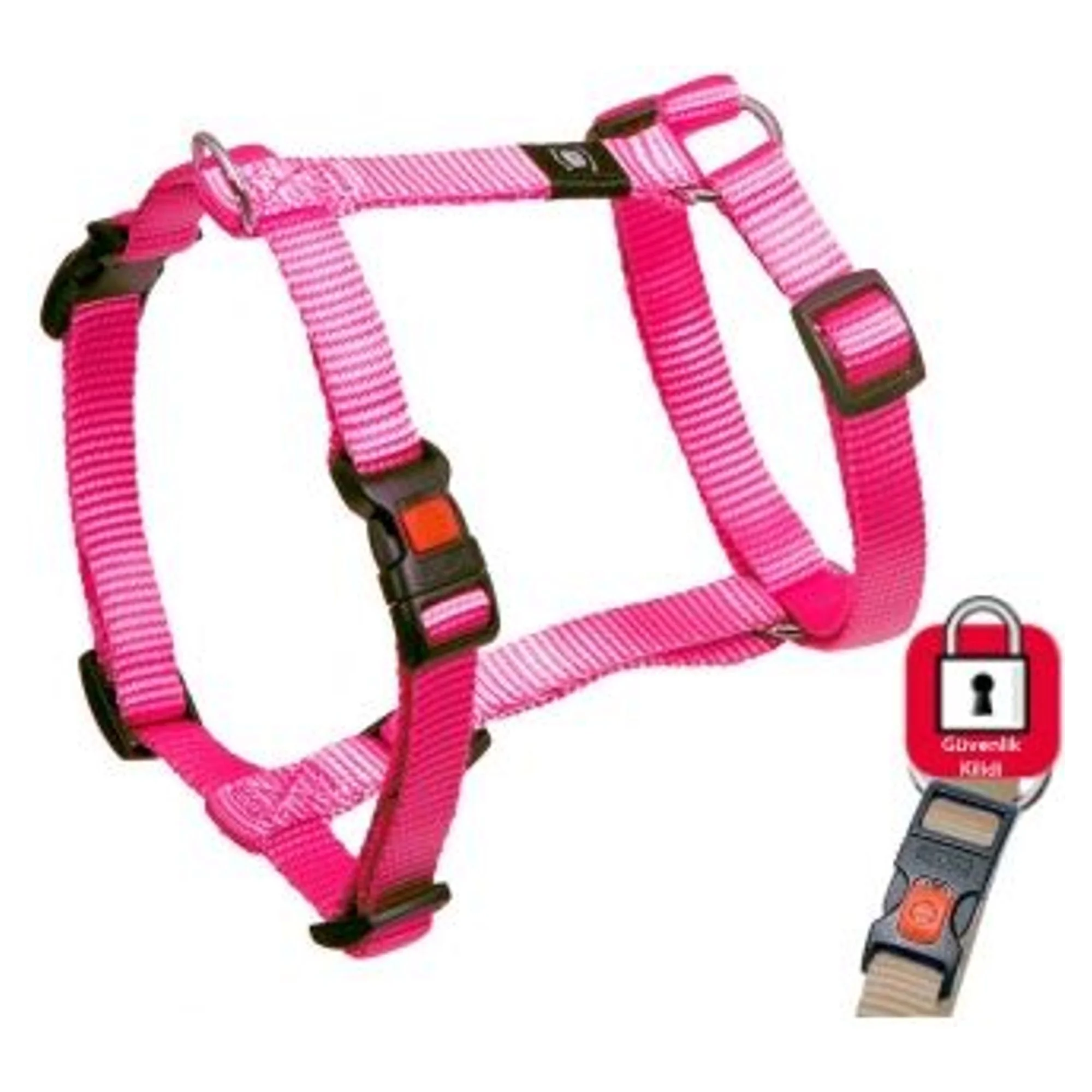 Karlie Kilitli Kırmızı Göğüs Tasması 25-40 CM