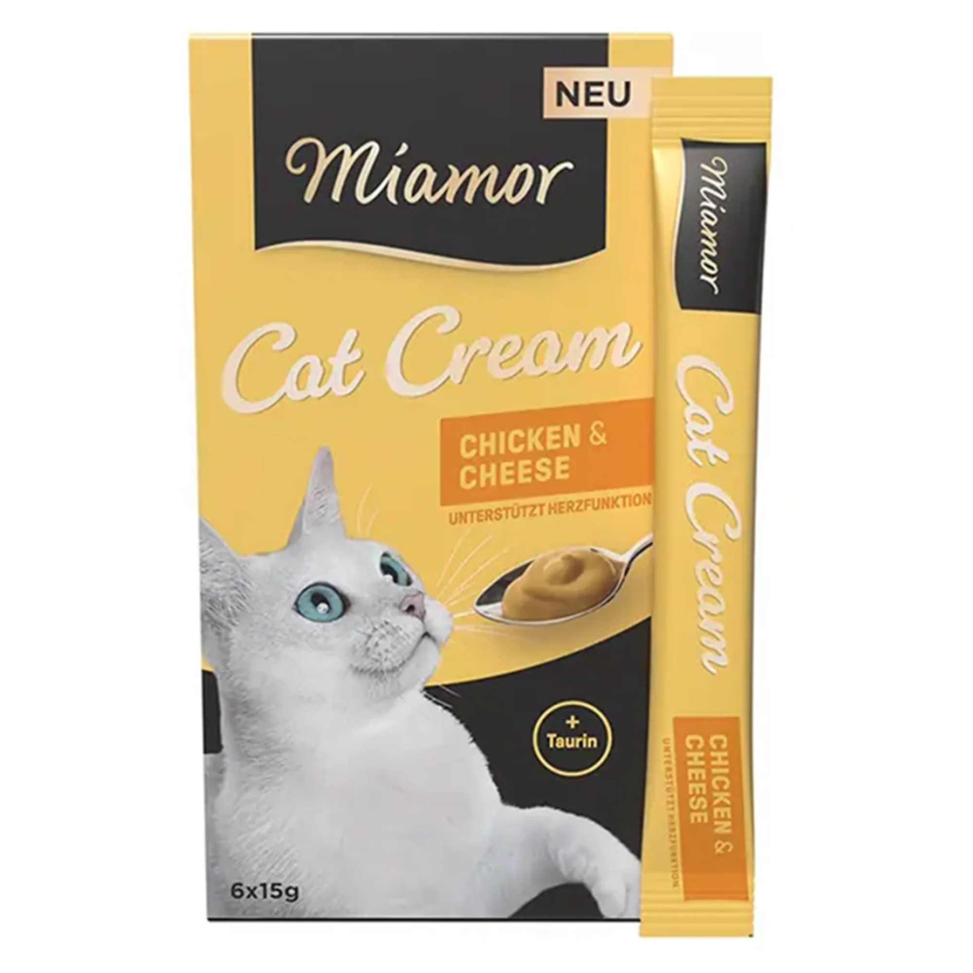 Miamor Cream Tavuk ve Peynirli Kedi Ödül Kremi 6x15 G