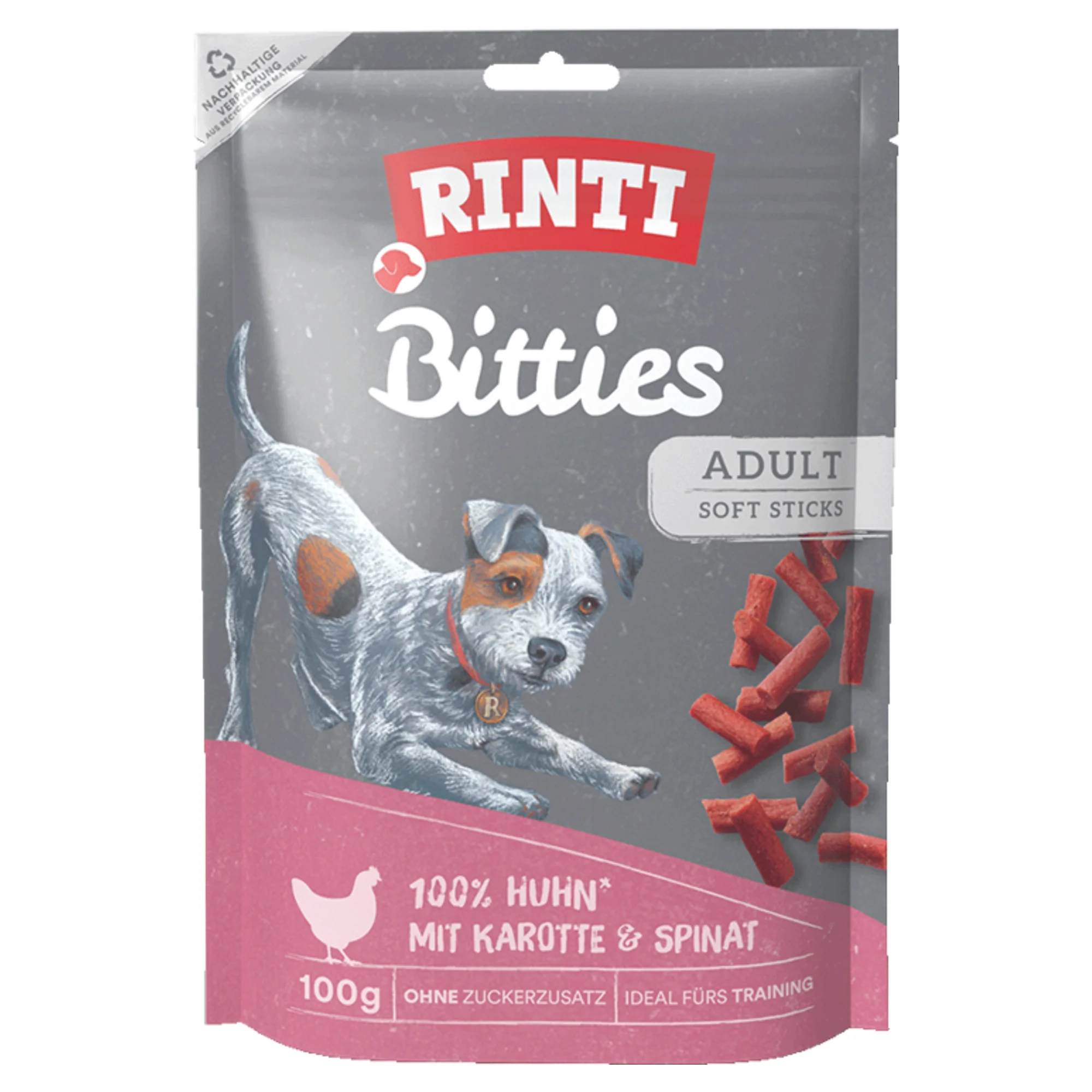 Rinti Bitties Havuçlu ve Ispanaklı Köpek Ödülü 100 G