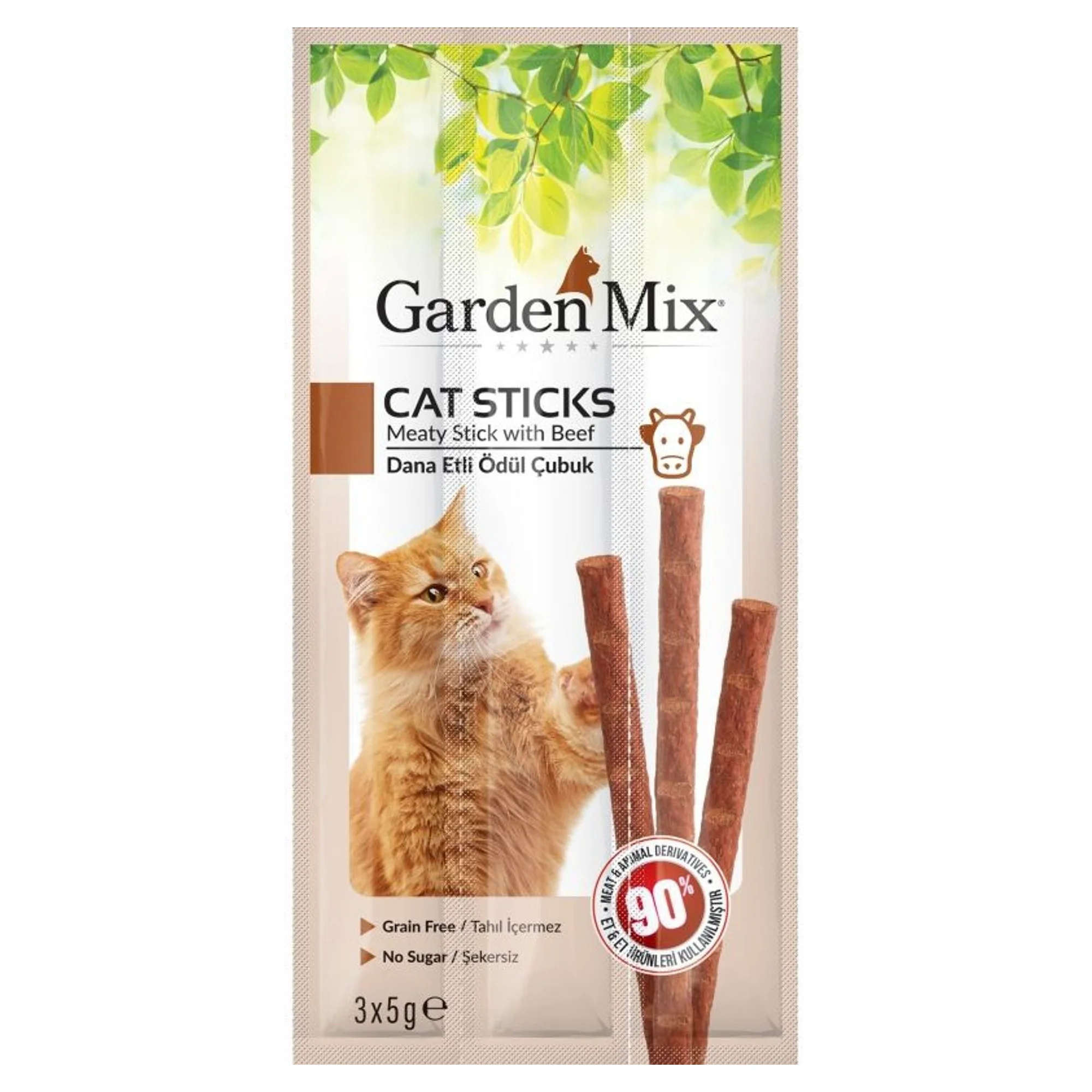 Garden Mix Garden Mix Dana Etli Stick Kedi Ödülü 3x5 G