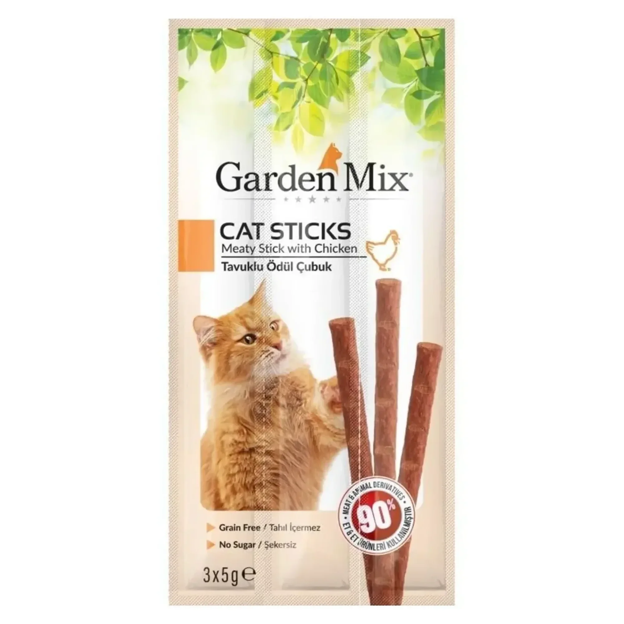 Garden Mix Garden Mix Tavuklu Kedi Stick Ödül 3x5 G 50'Li