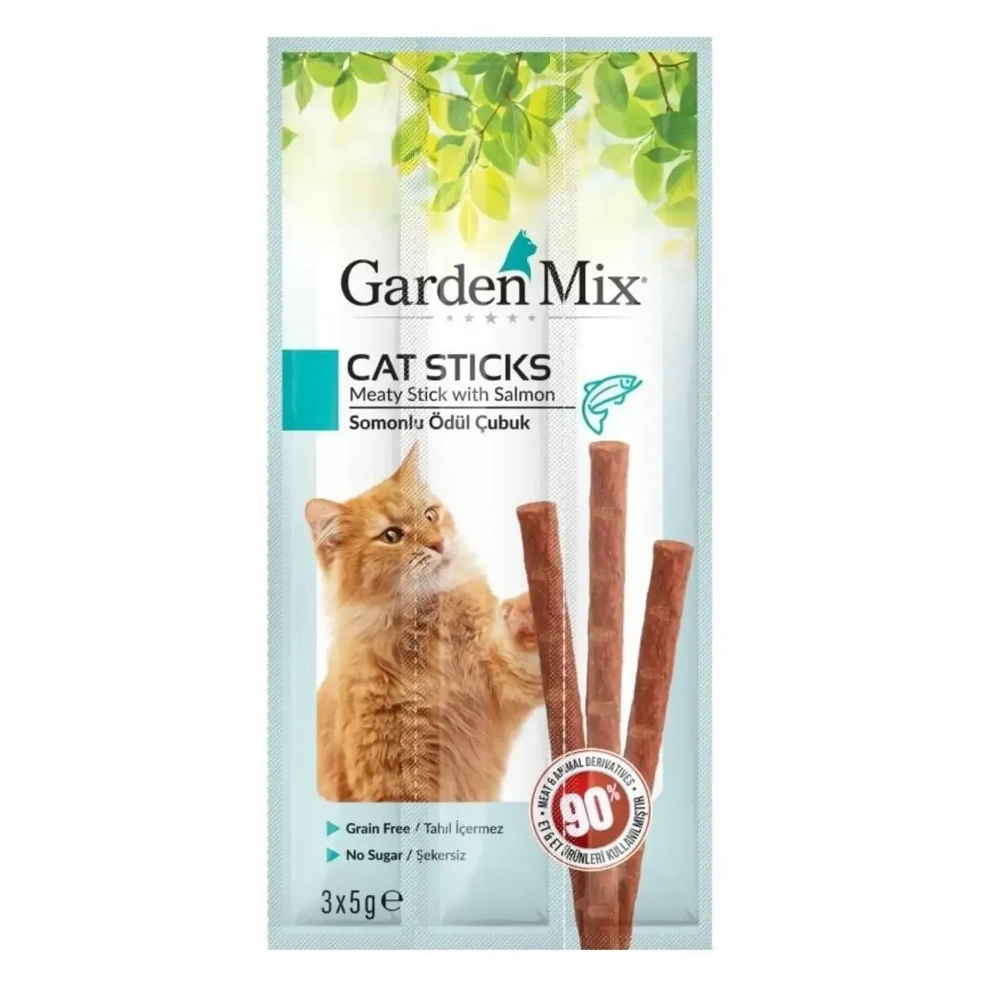 Garden Mix Garden Mix Somonlu Kedi Stick Ödül 3x5 G 50'Li