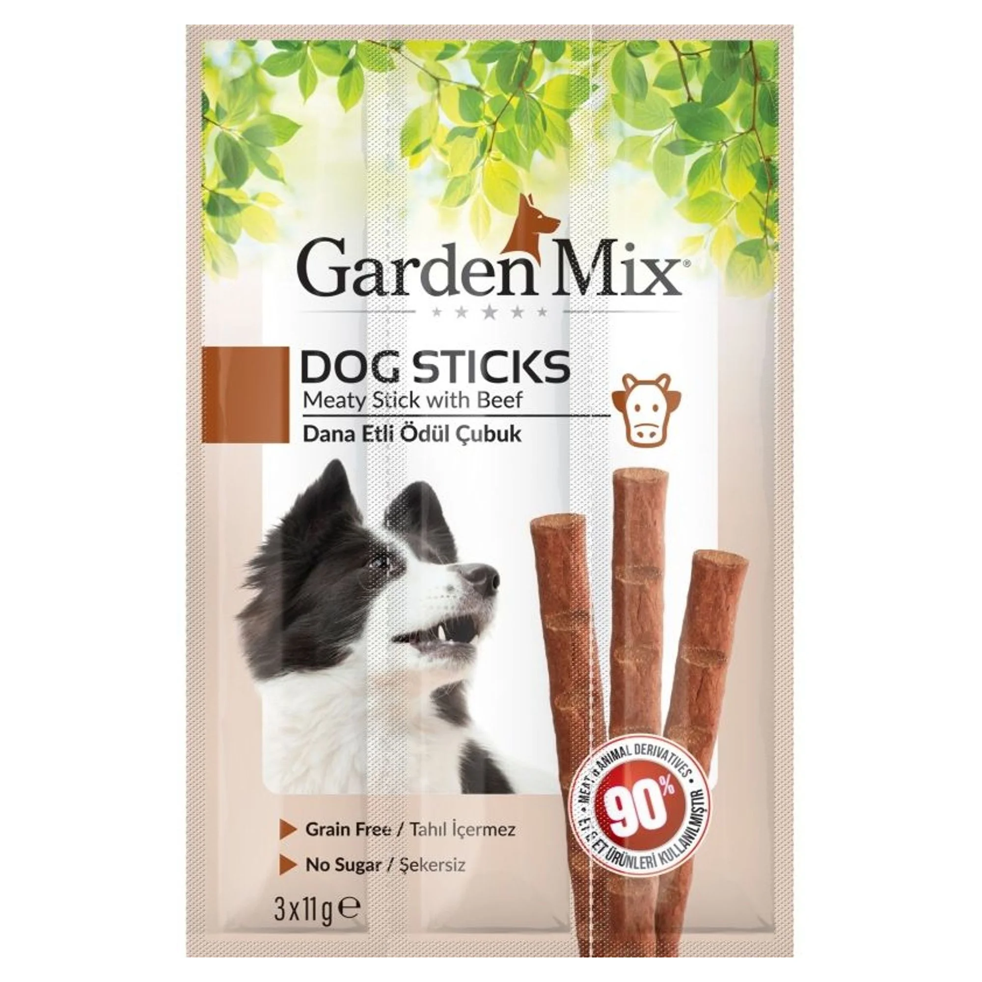 Garden Mix Garden Mix Dana Etli Stick Köpek Ödülü 3x11 G