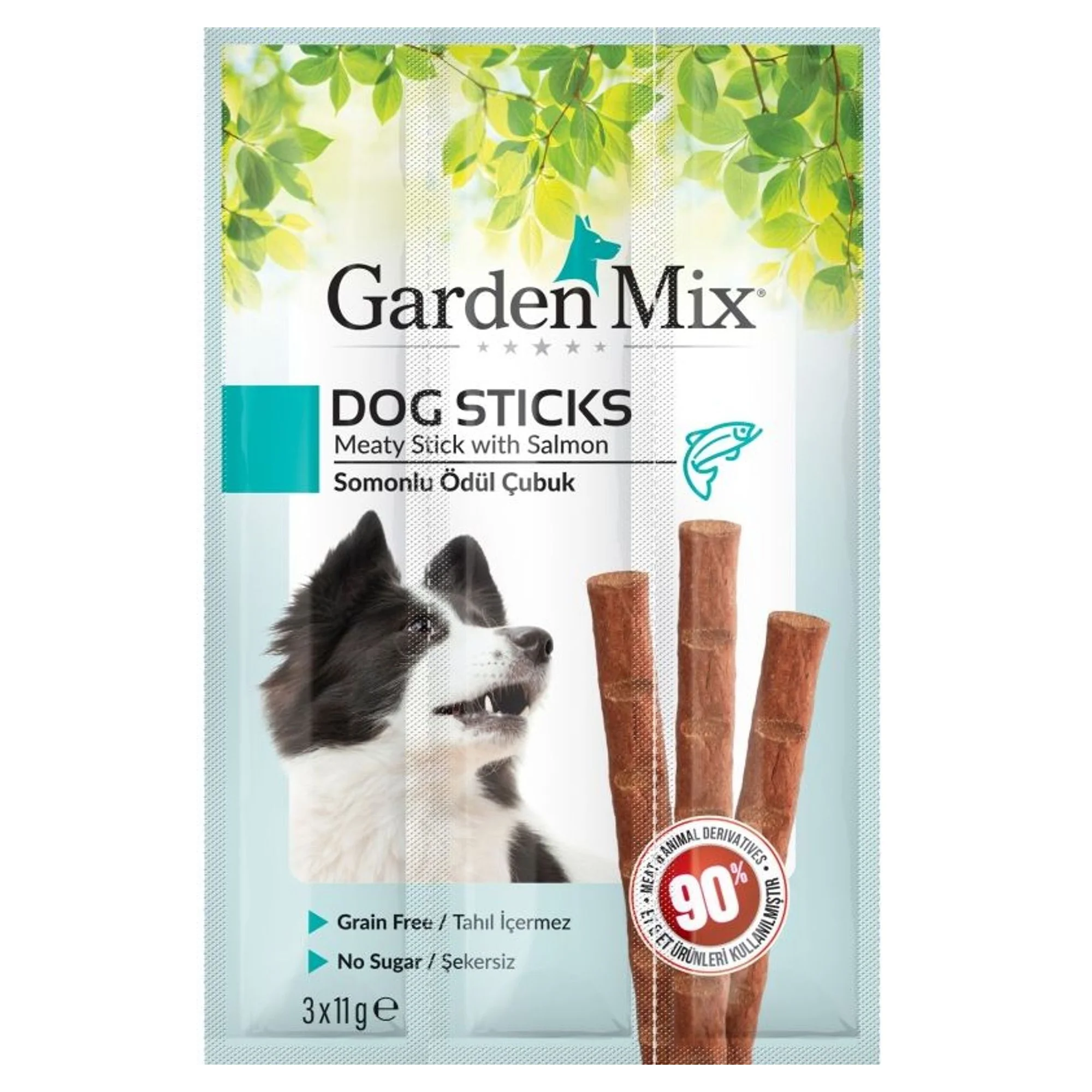 Garden Mix Garden Mix Somonlu Stick Köpek Ödülü 3x11 G