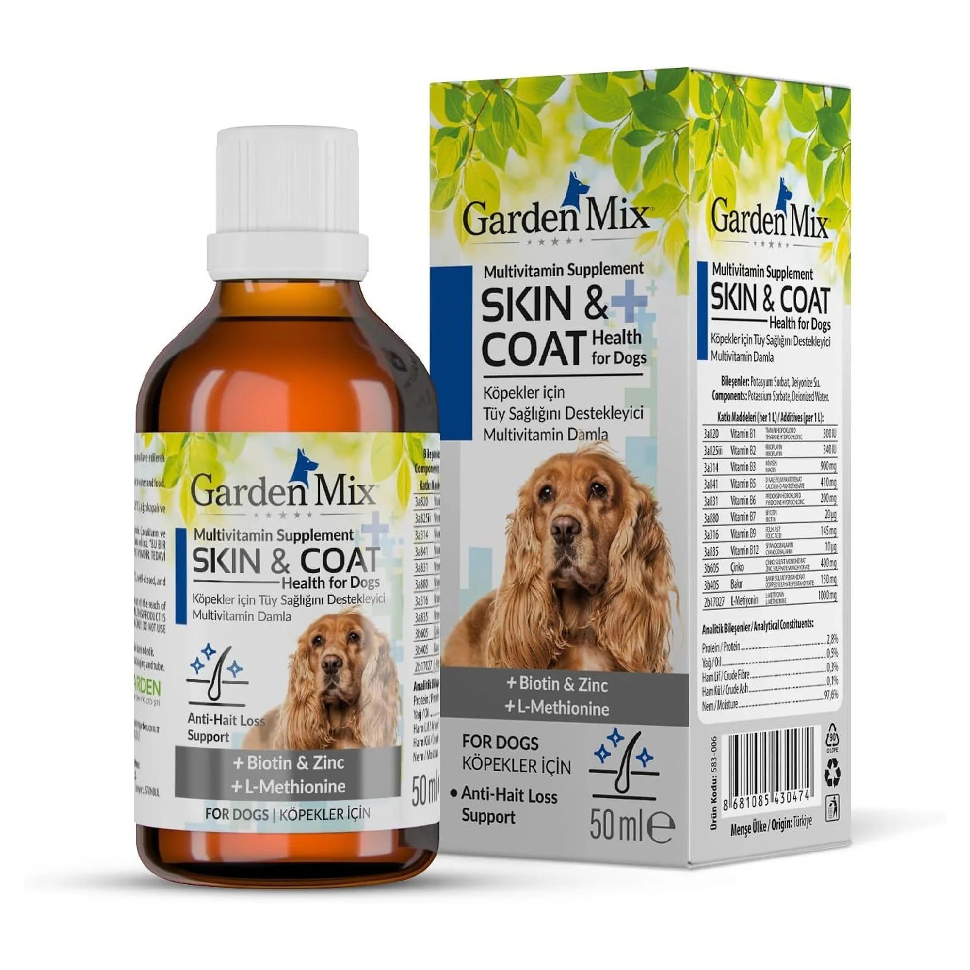 Garden Mix Köpek Tüy Sağlığı Damlası 50 mL
