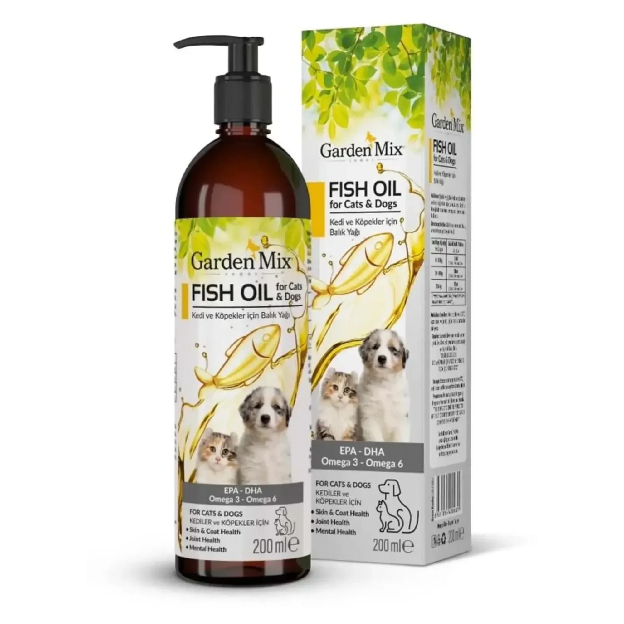 Garden Mix Garden Mix Kedi ve Köpek Somon Yağı 200 mL