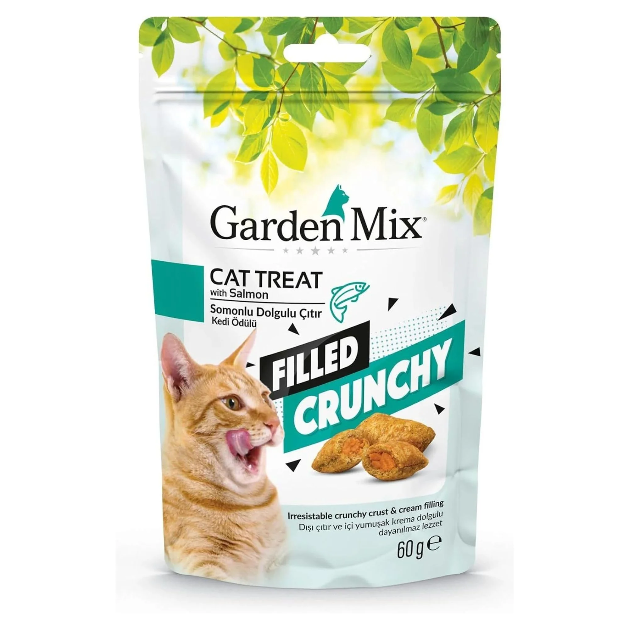 Garden Mix Gardenmix Somonlu İçi Dolgulu Kedi Ödülü 60 G