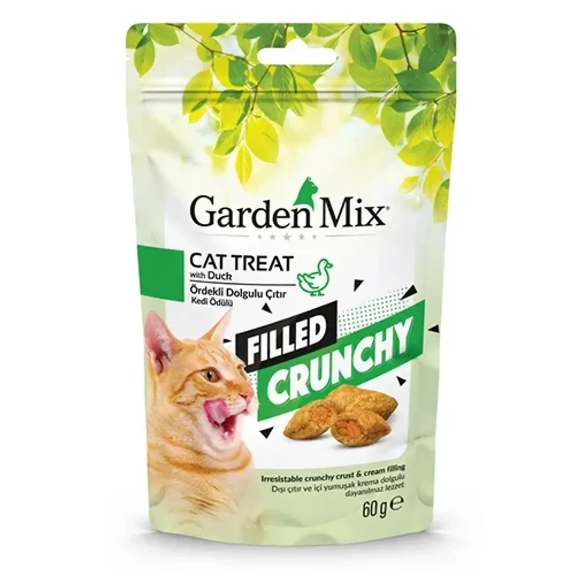 Garden Mix Garden Mix Ördekli İçi Dolgulu Kedi Ödülü 60G