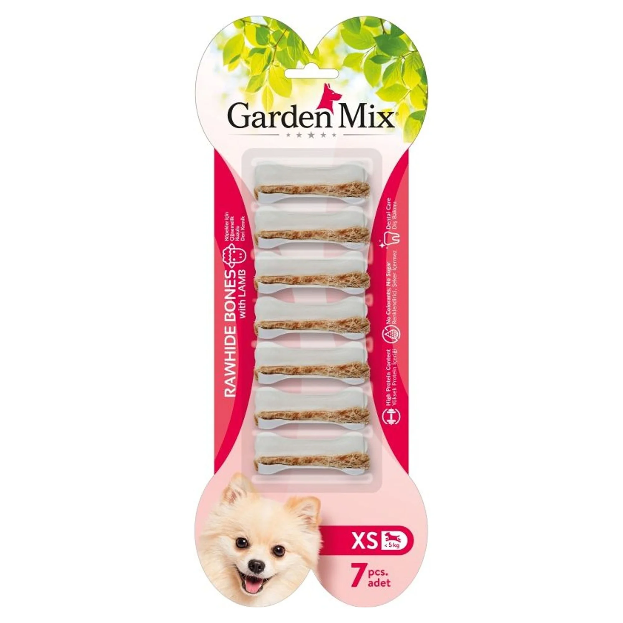 Garden Mix Kuzu Etli Köpek Ödül Kemiği 7'li 140 G