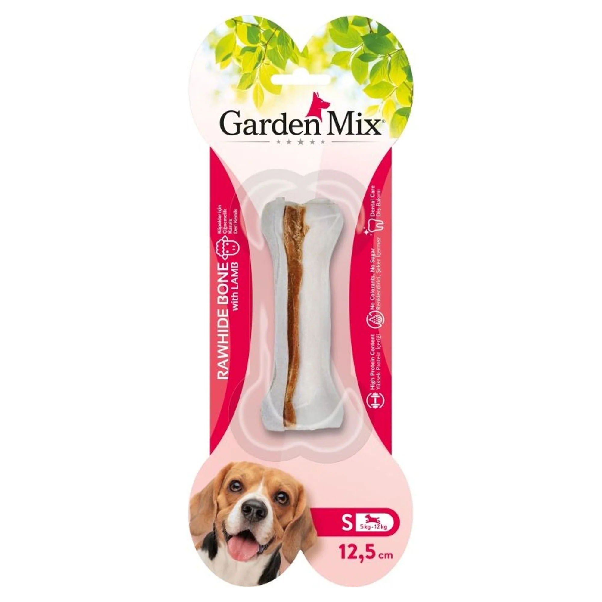 Garden Mix Kuzu Etli Köpek Ödül Kemiği 12.5 CM 56 G