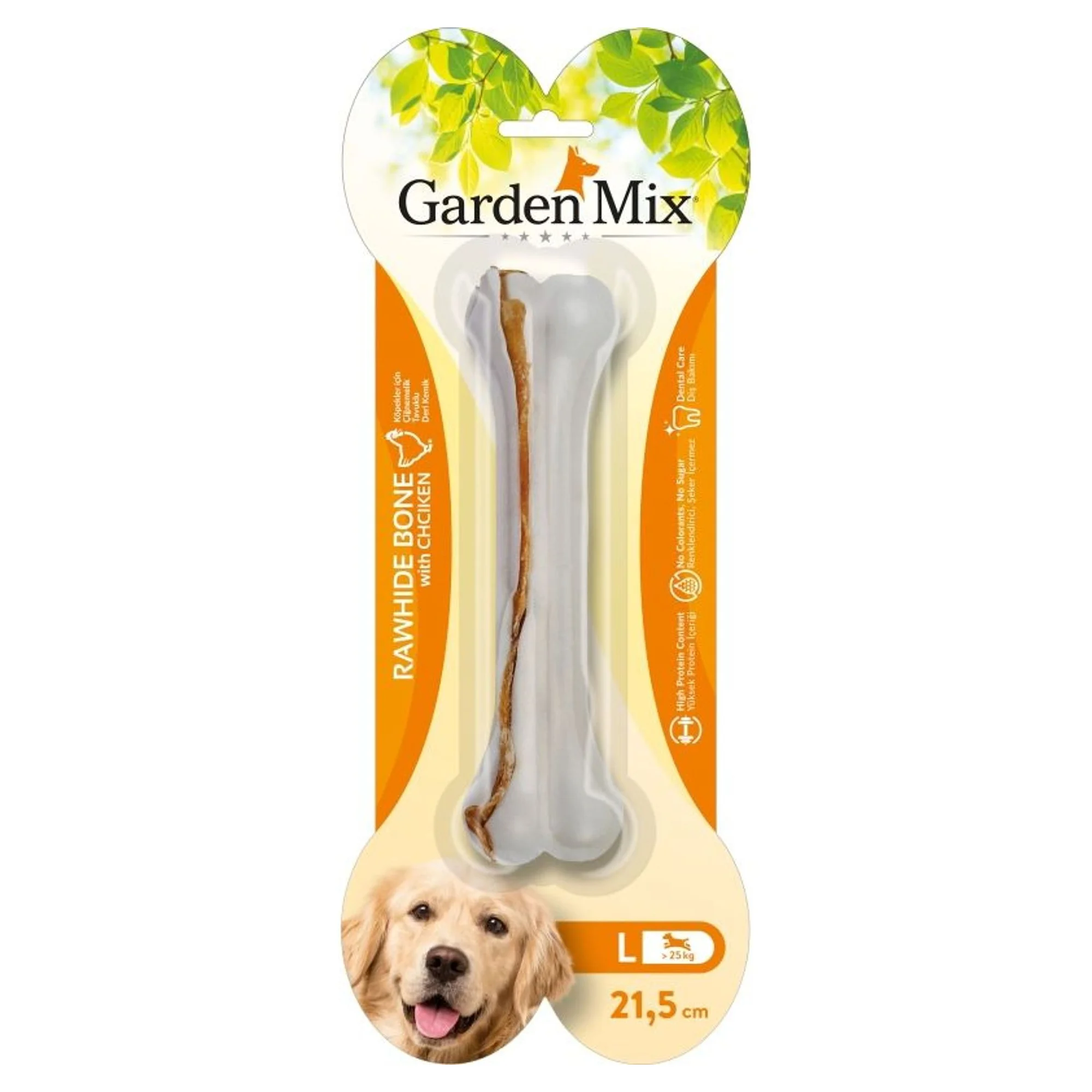 Garden Mix Tavuklu Köpek Ödül Kemiği 21.5 CM 155 G