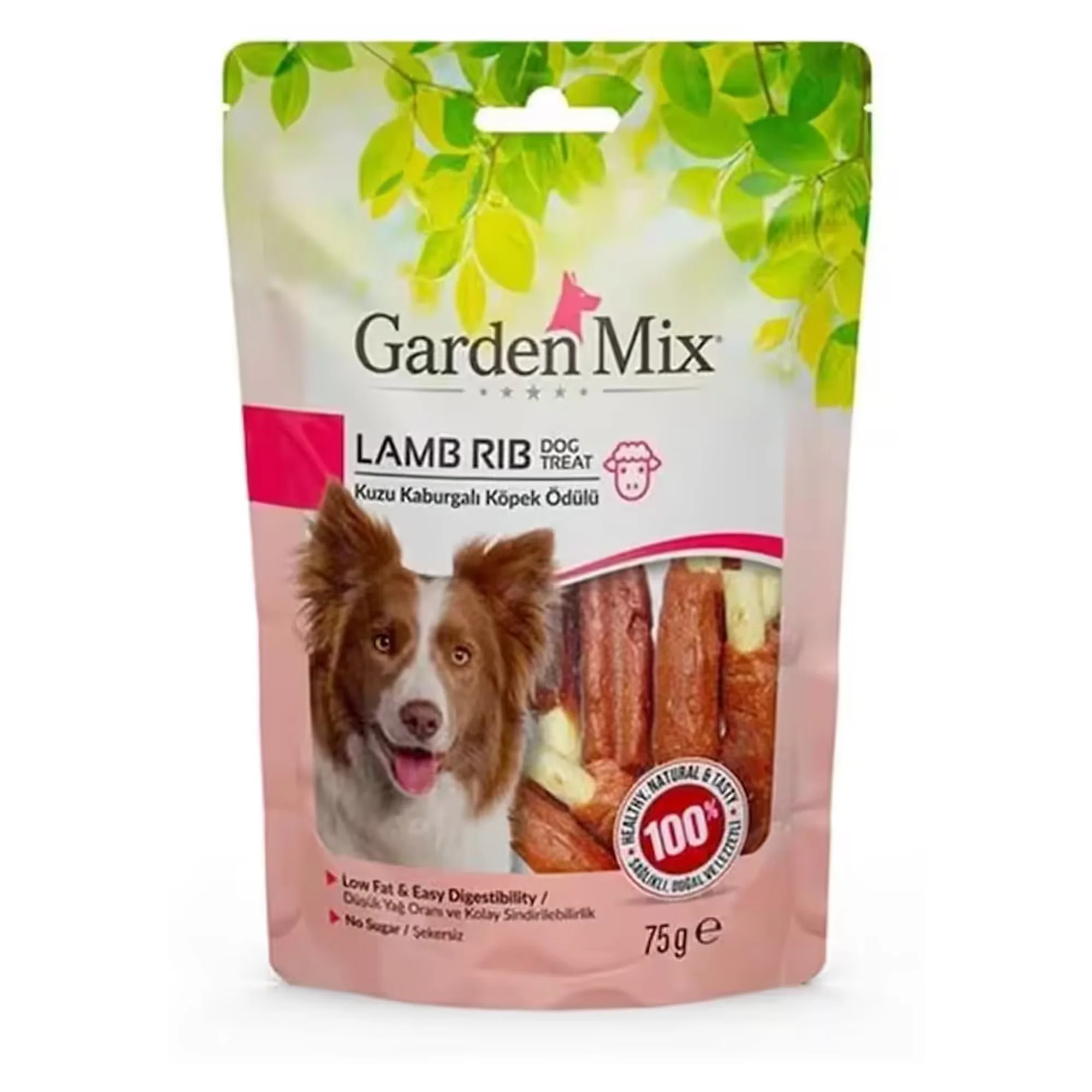 Garden Mix Garden Mix Kuzu Kaburgalı Köpek Ödülü 75G