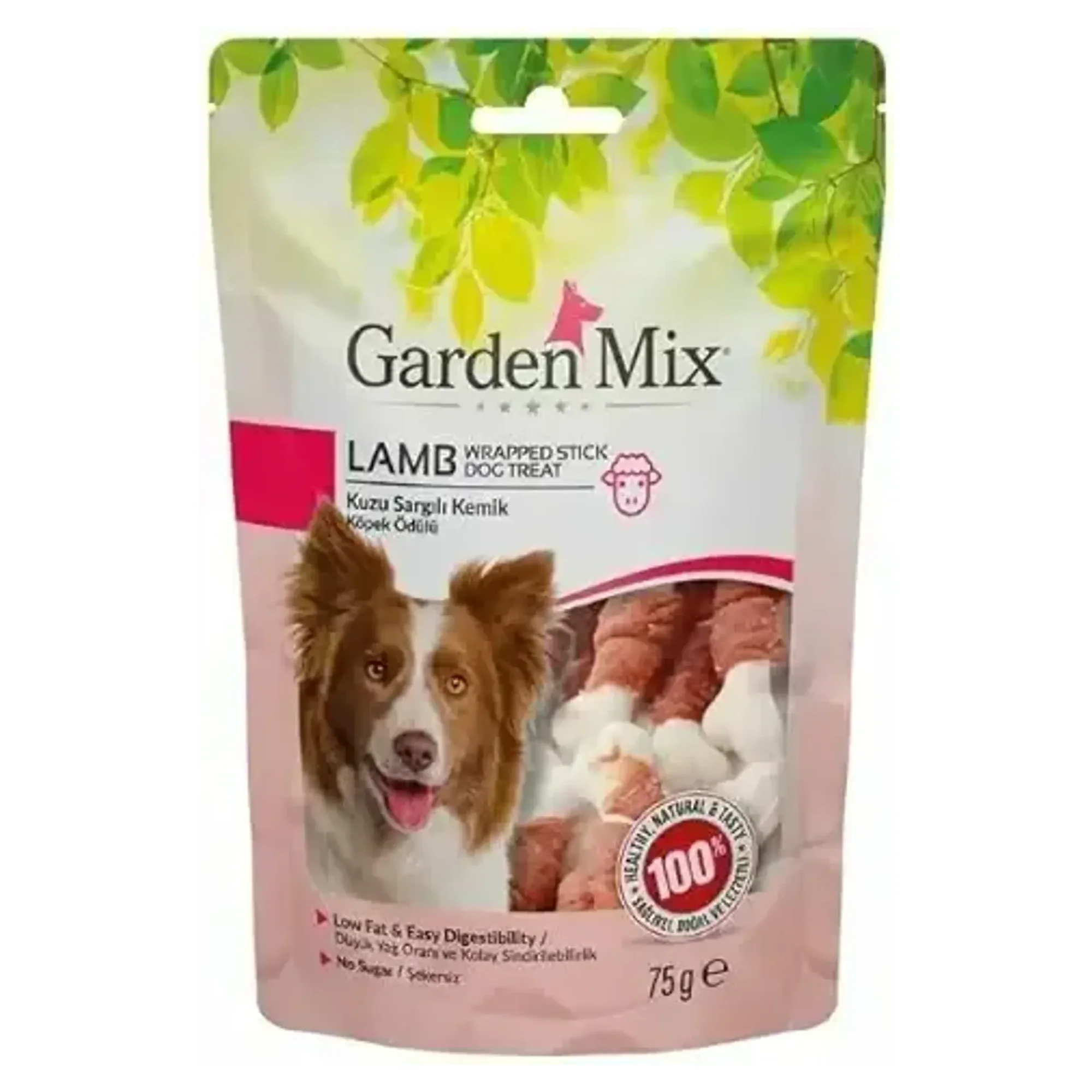 Garden Mix Garden Mix Kuzu Sargılı Kemik Köpek Ödülü 75 G