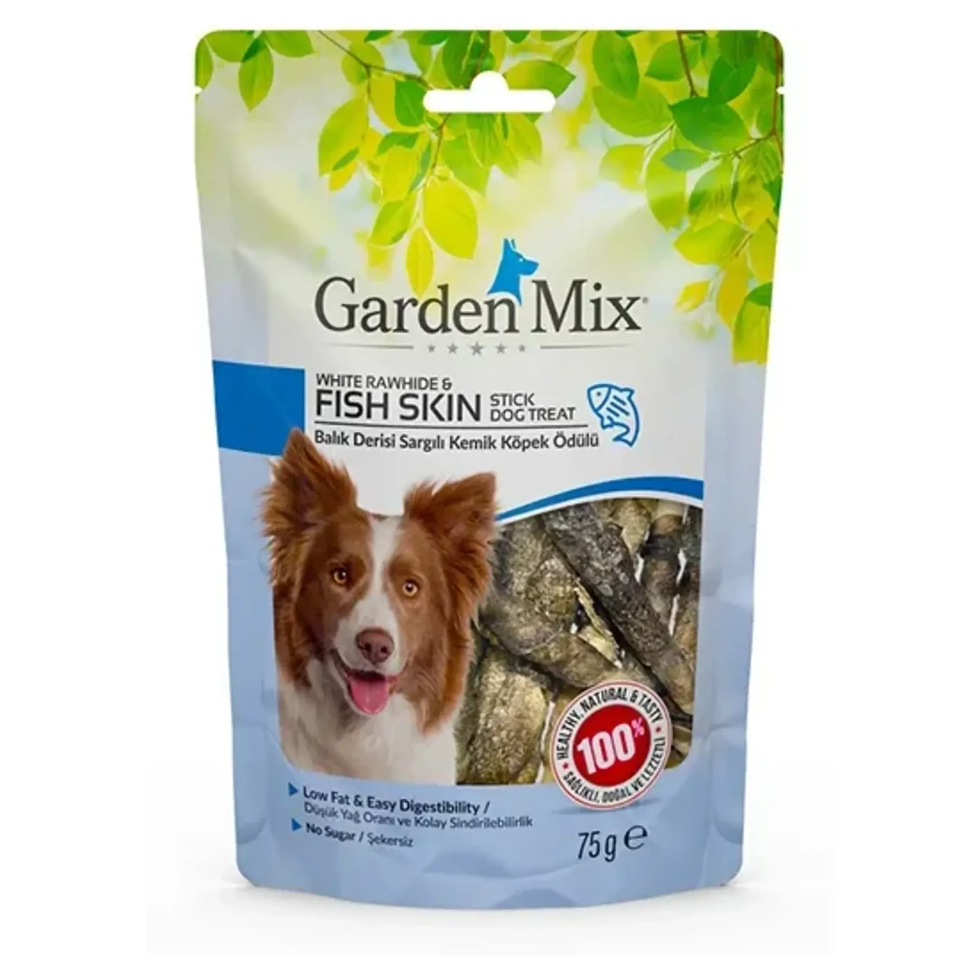 Garden Mix Garden Mix Balık Derisi Sargılı Kemik Köpek Ödülü 75G